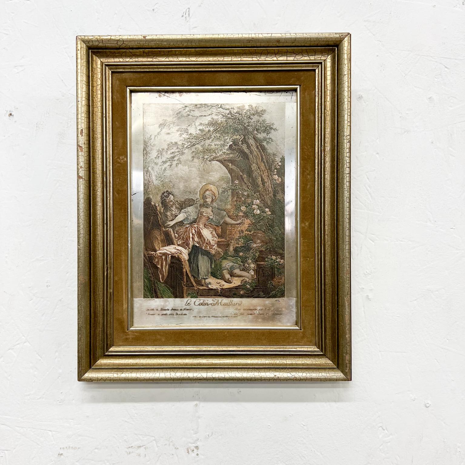 Vintage French Art Silverplate: Le Colin-Maillard Radierung Jacques Firmin Beauvarlet
Künstler: Jacques Firmin Beauvarlet (französisch, Abbeville 1731-1797)
Künstler: Nach Jean Honoré Fragonard (französisch, Grasse 1732-1806 Paris)
Rahmen 11,38 B x