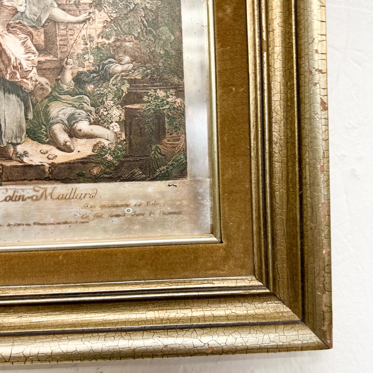 Silberblech Französische Kunst: Le Colin-Maillard Radierung Jacques Firmin Beauvar (Versilberung) im Angebot