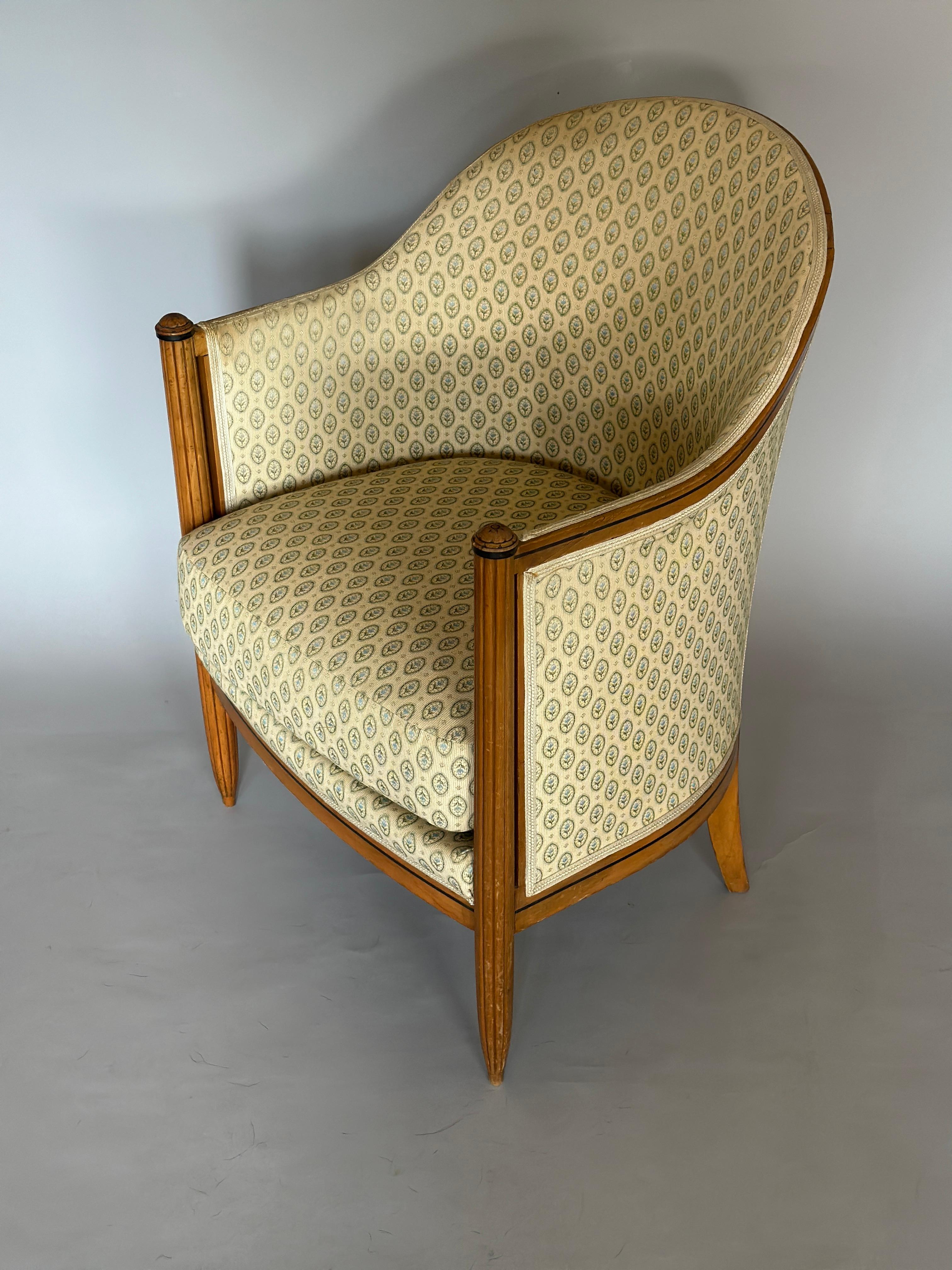 Französischer Art déco-Sessel, 1930er-Jahre im Angebot 4