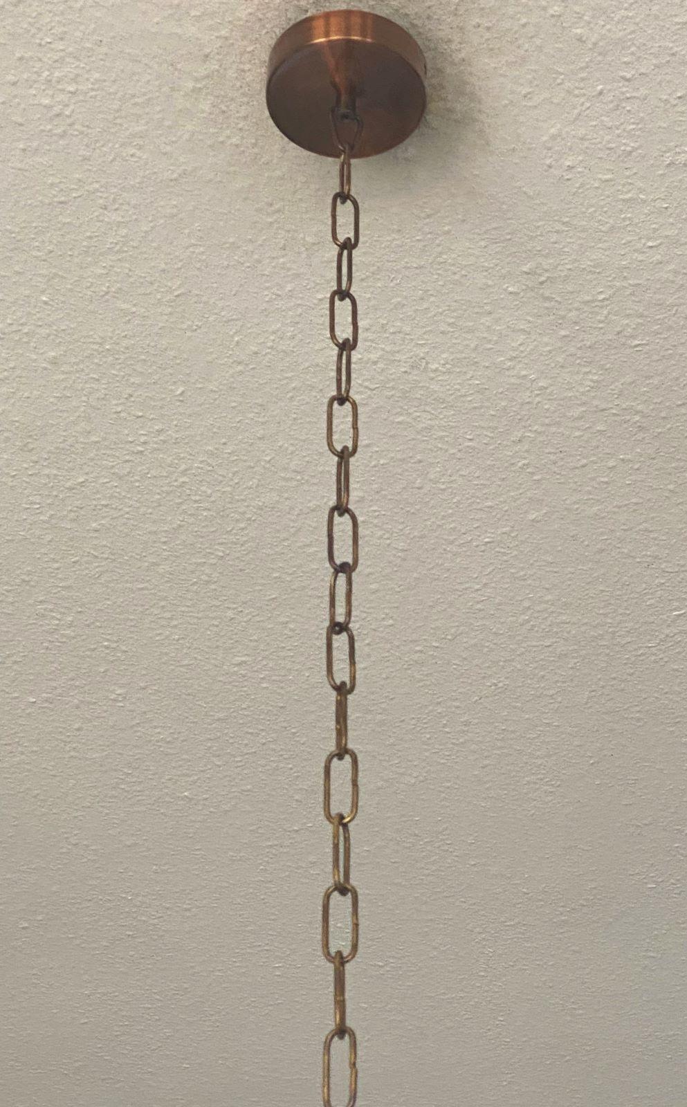 Achtseitige Arte-déco-Laterne aus patiniertem Messing und klarem Glas, 1930er Jahre im Angebot 2