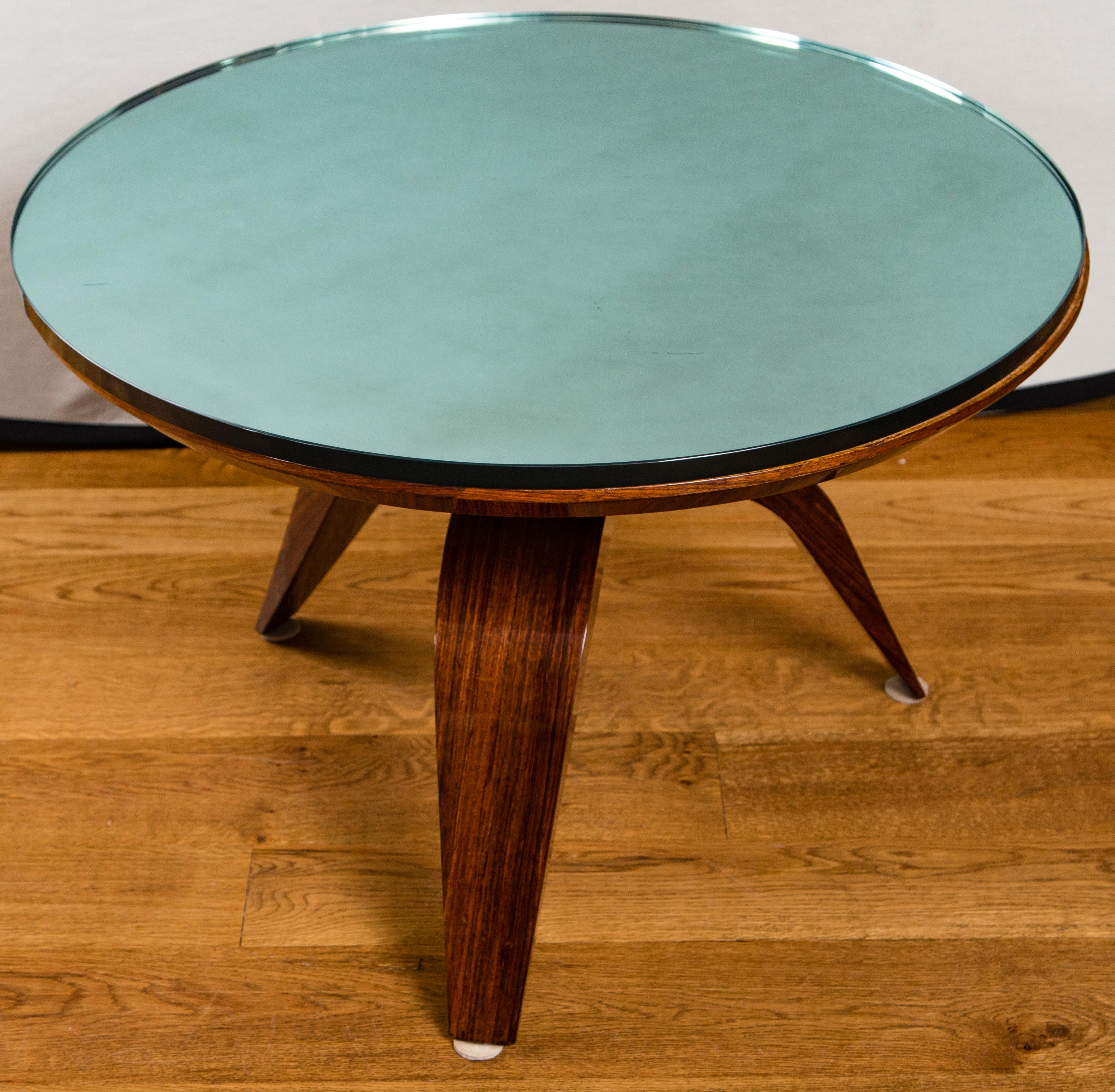 Mid-20th Century French Modernist Low Circular Table