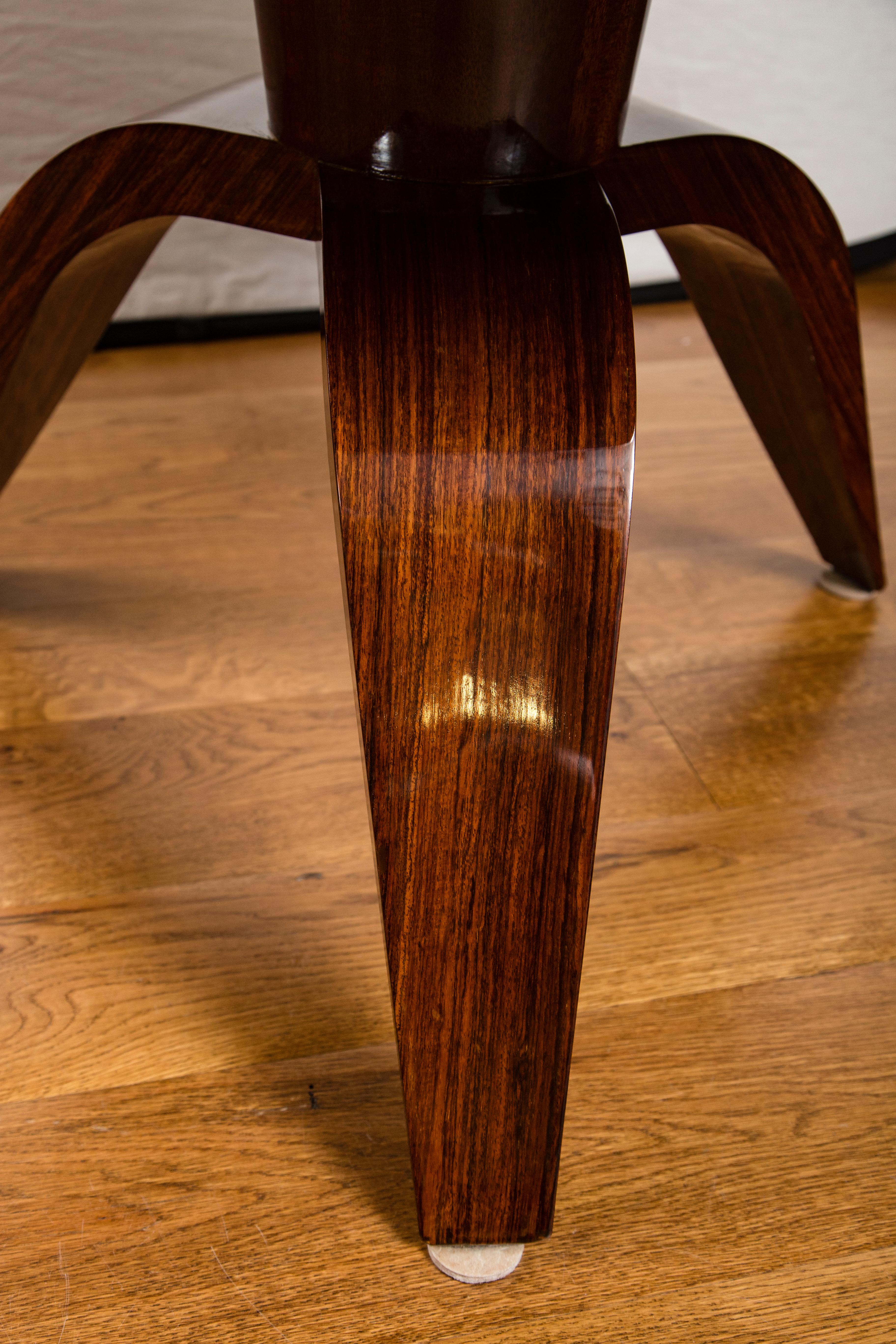 Rosewood French Modernist Low Circular Table