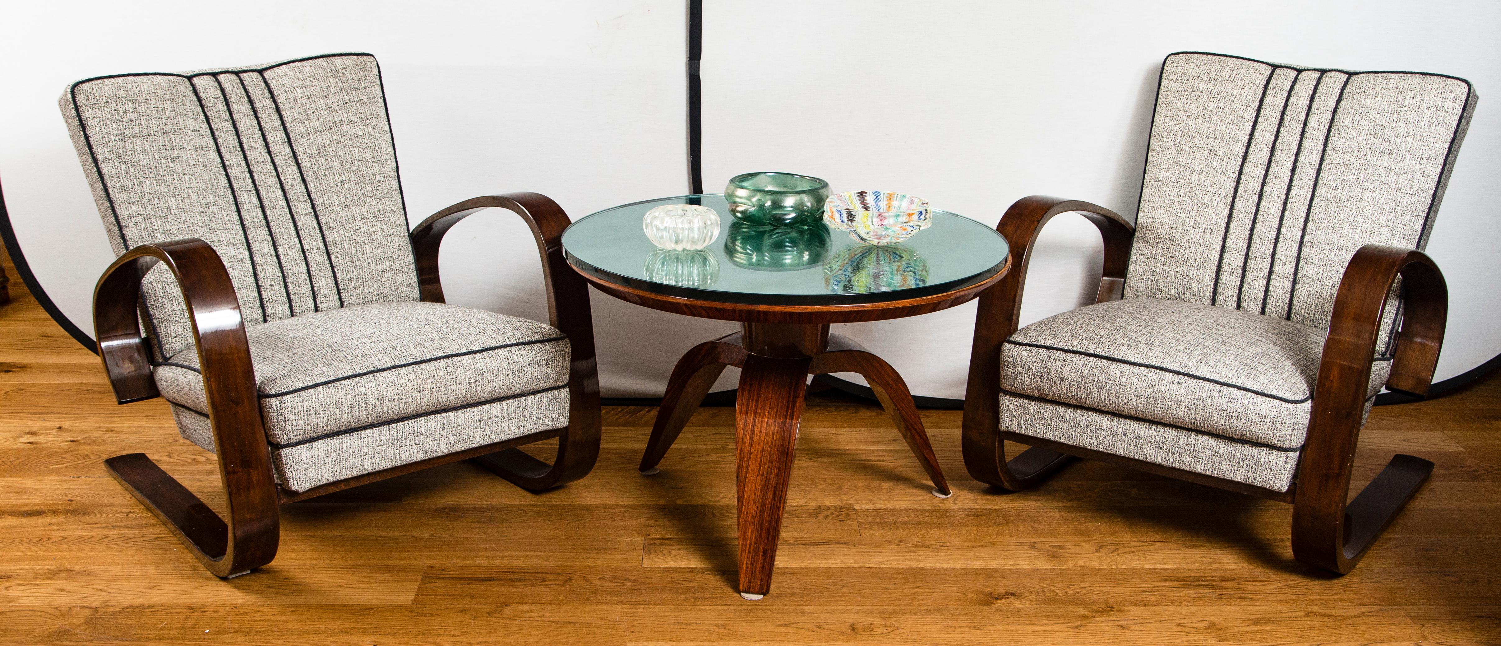 French Modernist Low Circular Table 2