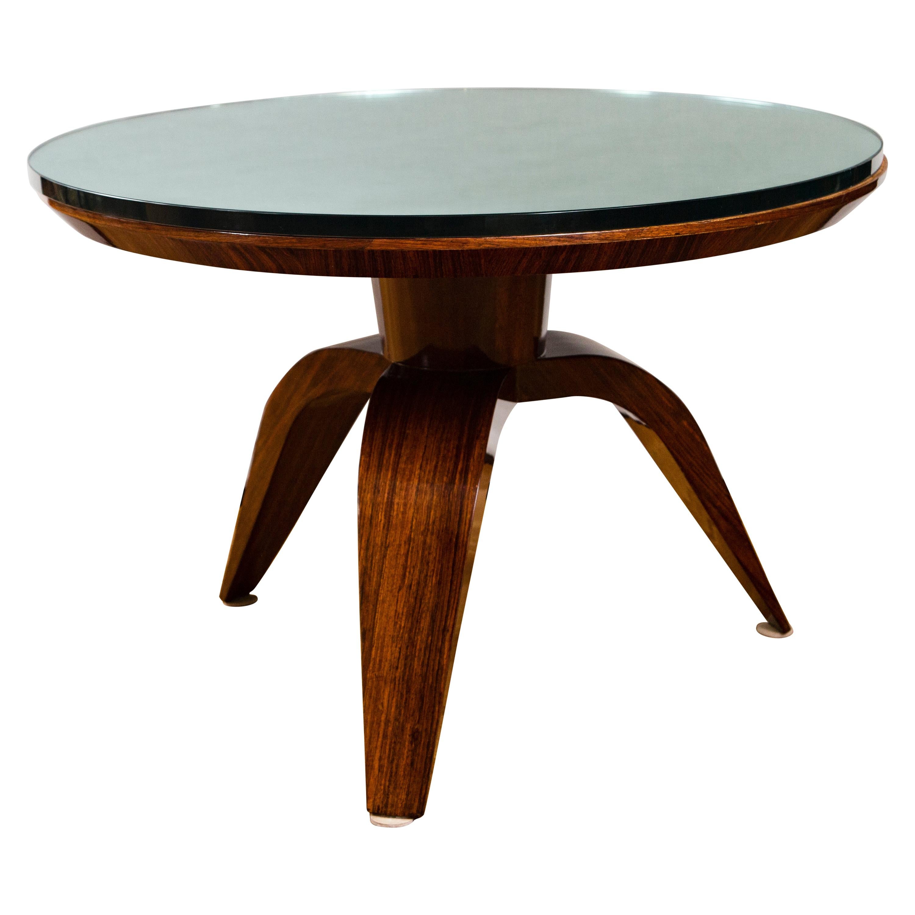 French Modernist Low Circular Table