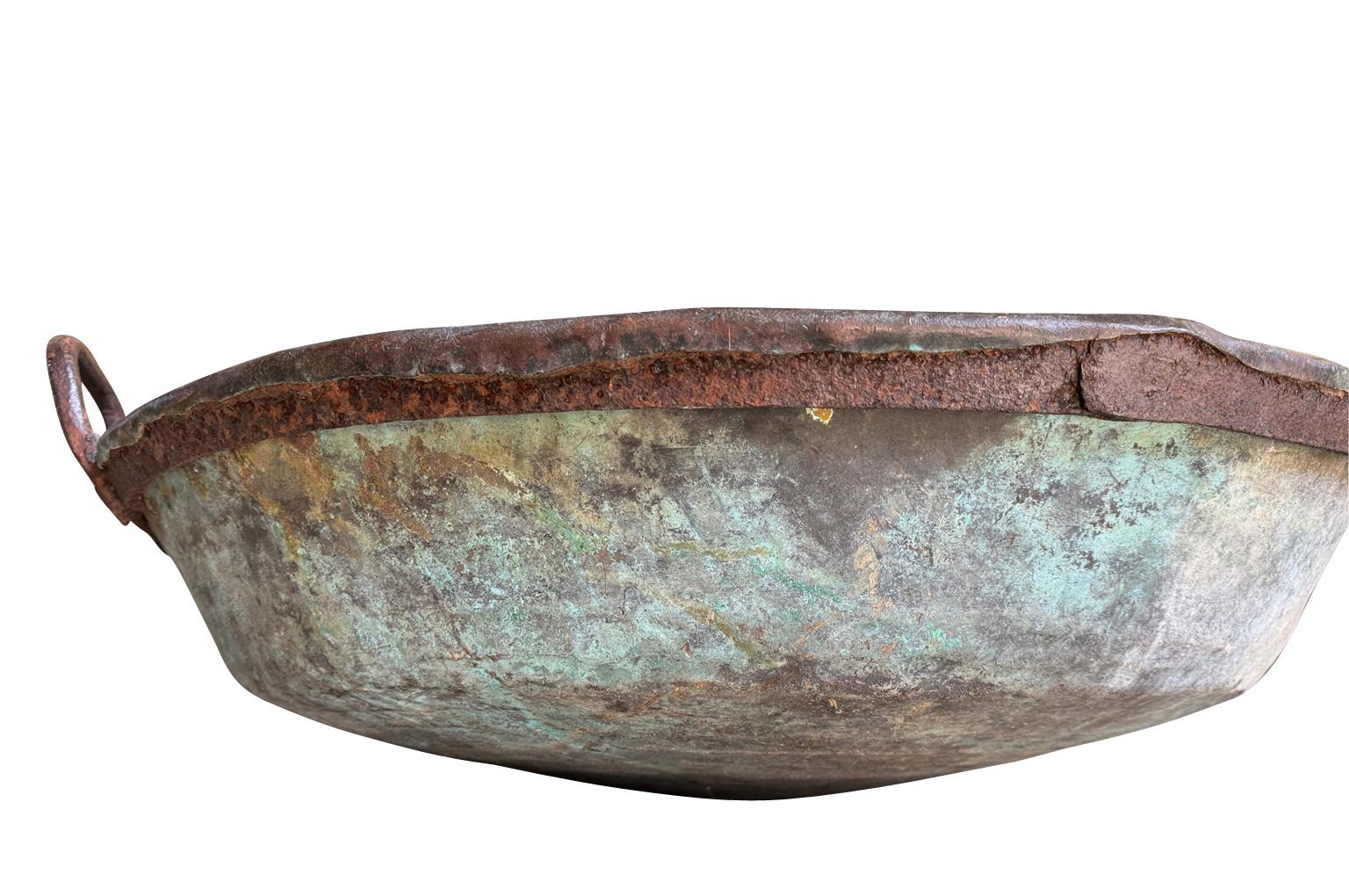 French Arte Populaire Padelle - Copper Pan For Sale 1