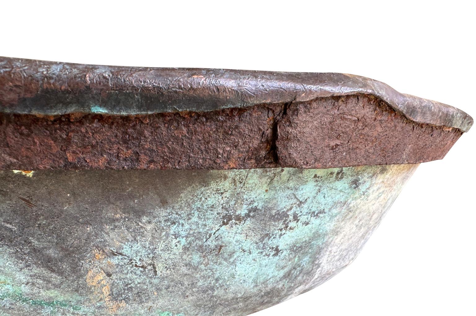 French Arte Populaire Padelle - Copper Pan For Sale 2