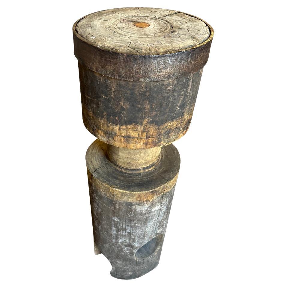 A very charming 18th century Selette - Pedestal from the South of France. Originally, this piece served as a screw to a wine press. Perfect for the display of a sculpture or to let stand alone. 