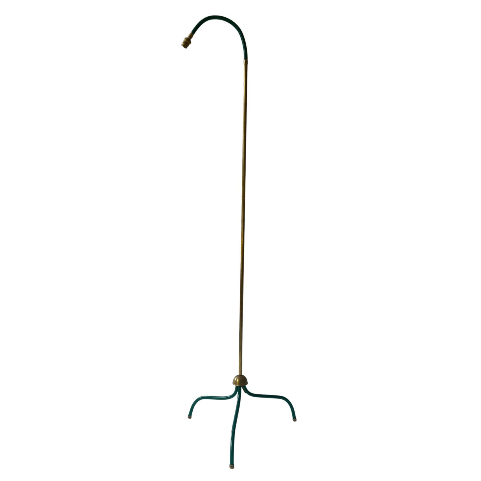 Brass French Articulated Floor Lamp, 1960s