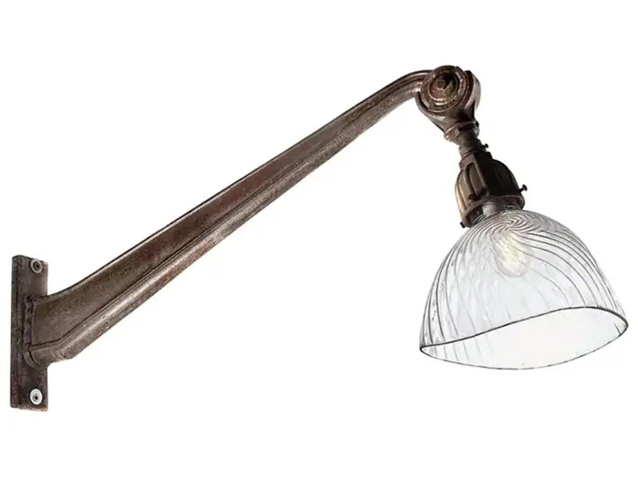 Art Deco French Articulated Street Lamp For Sale