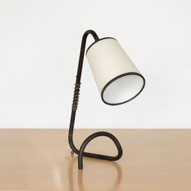 French Articulating Iron Table Lamp For Sale at 1stDibs