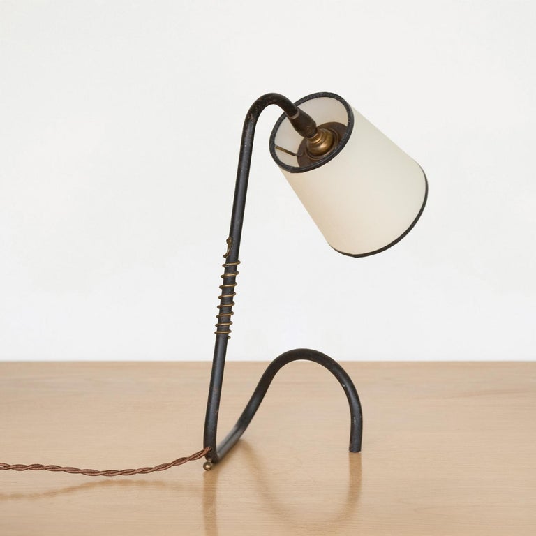 French Articulating Iron Table Lamp For Sale at 1stDibs