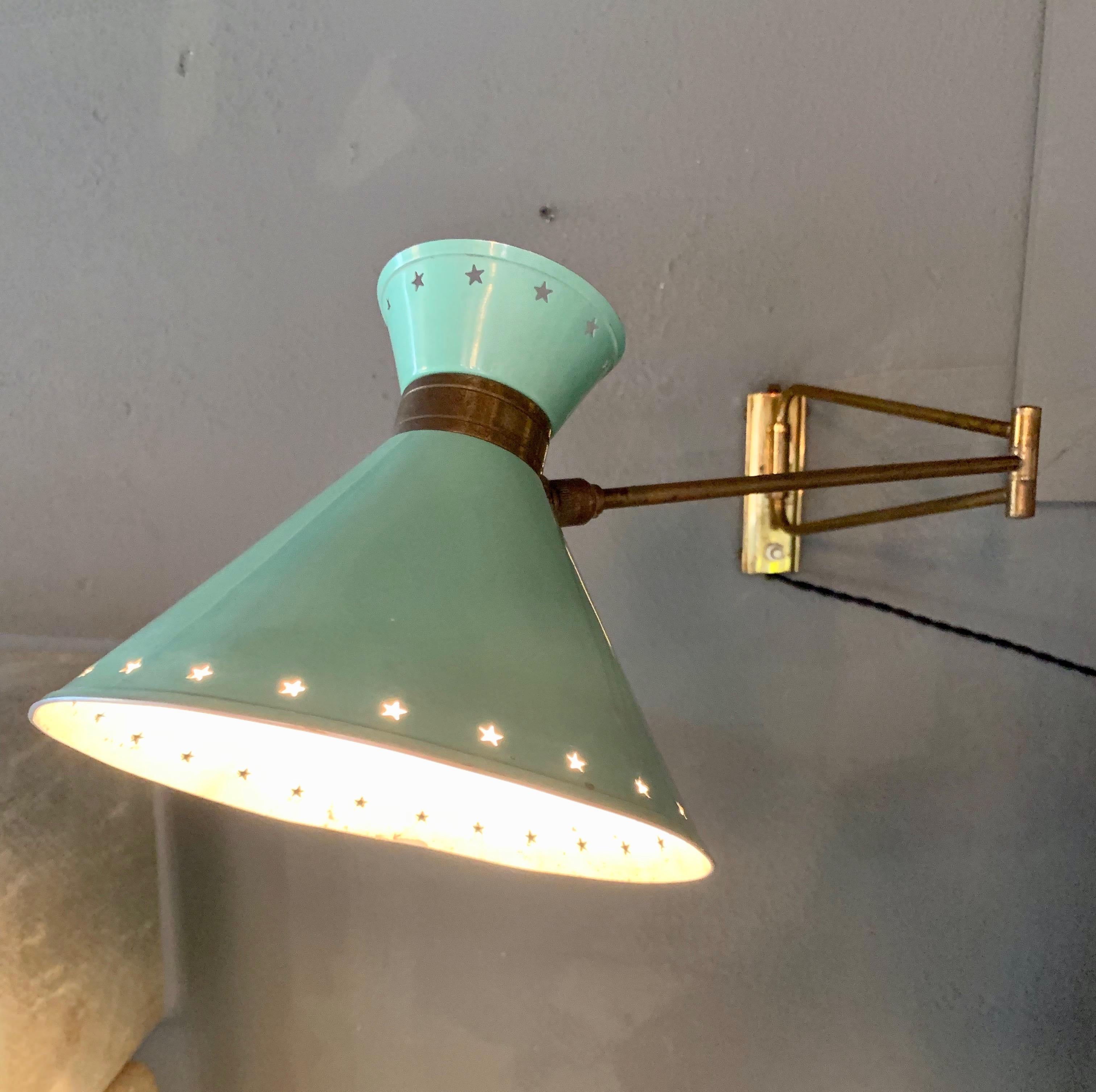 Mid-20th Century French Articulating Sconce by Lunel