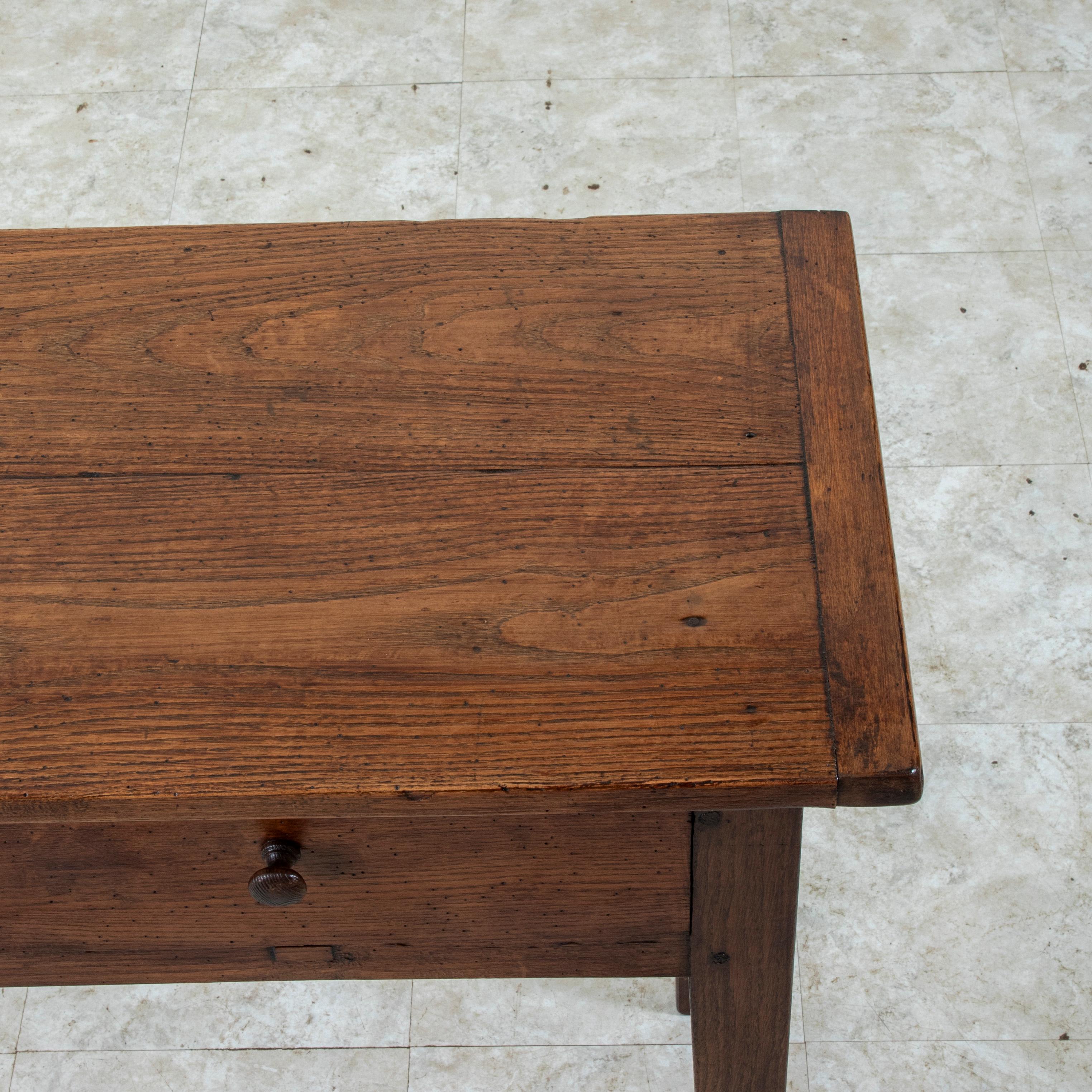 Table console ou table de canapé en Oak avec tiroirs, circa 1900 en vente 5