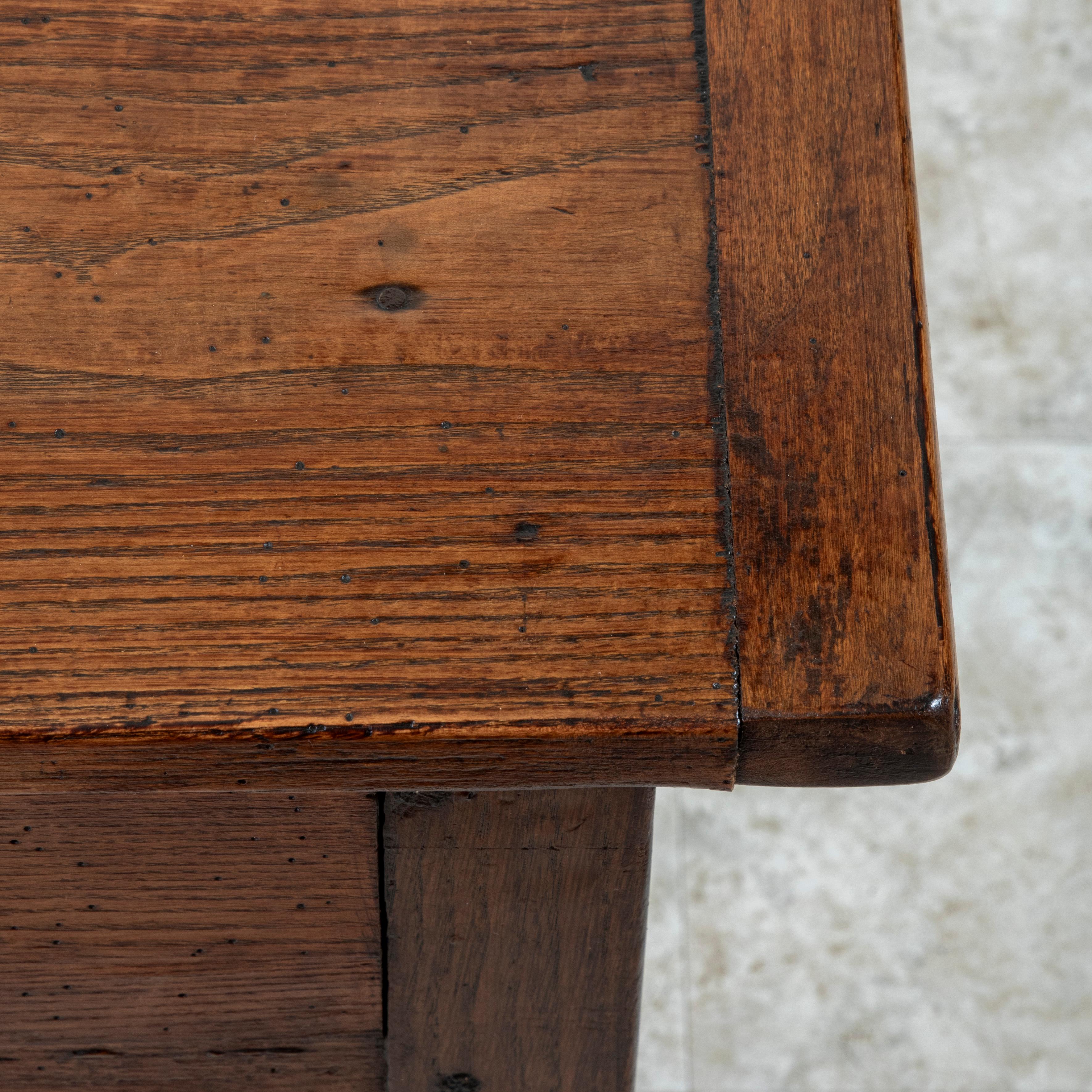 Table console ou table de canapé en Oak avec tiroirs, circa 1900 en vente 6