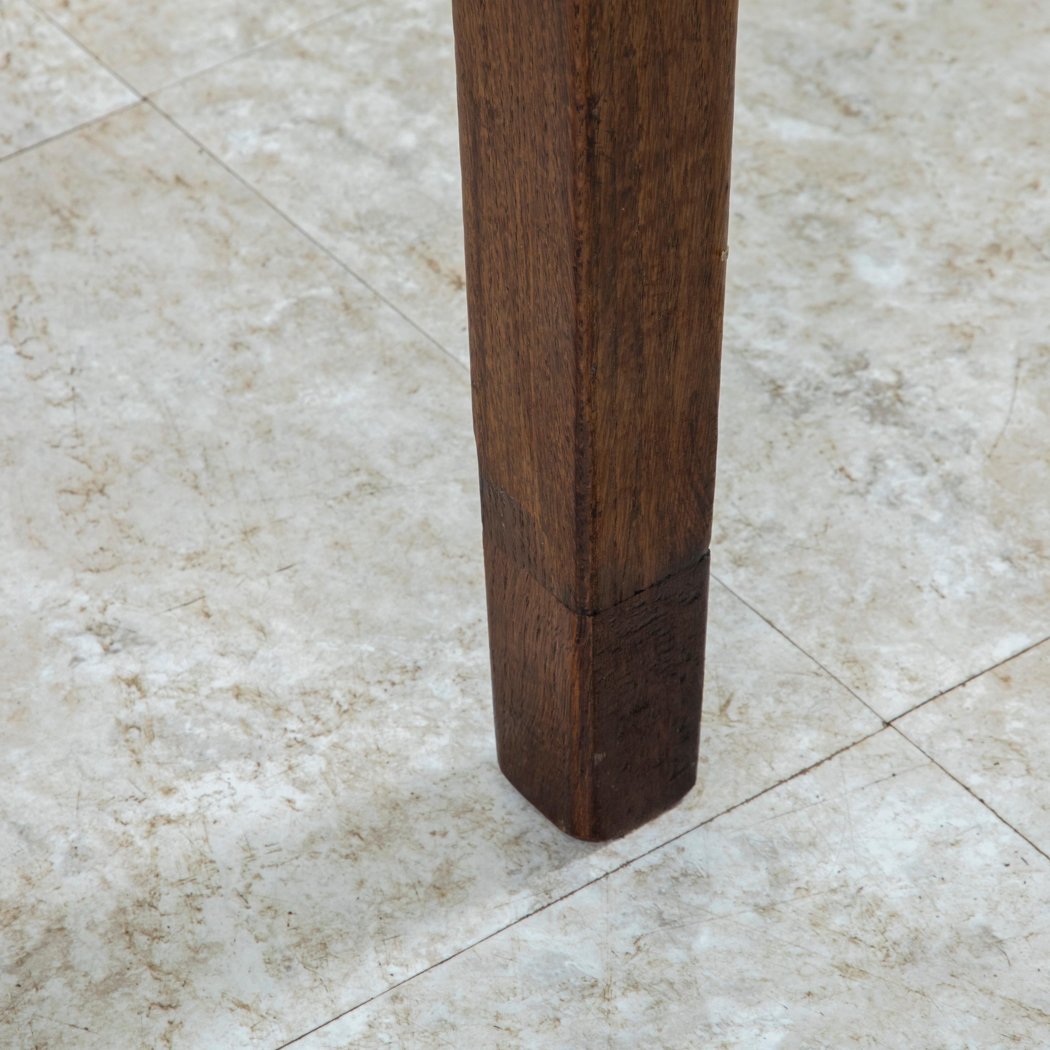 Table console ou table de canapé en Oak avec tiroirs, circa 1900 en vente 11