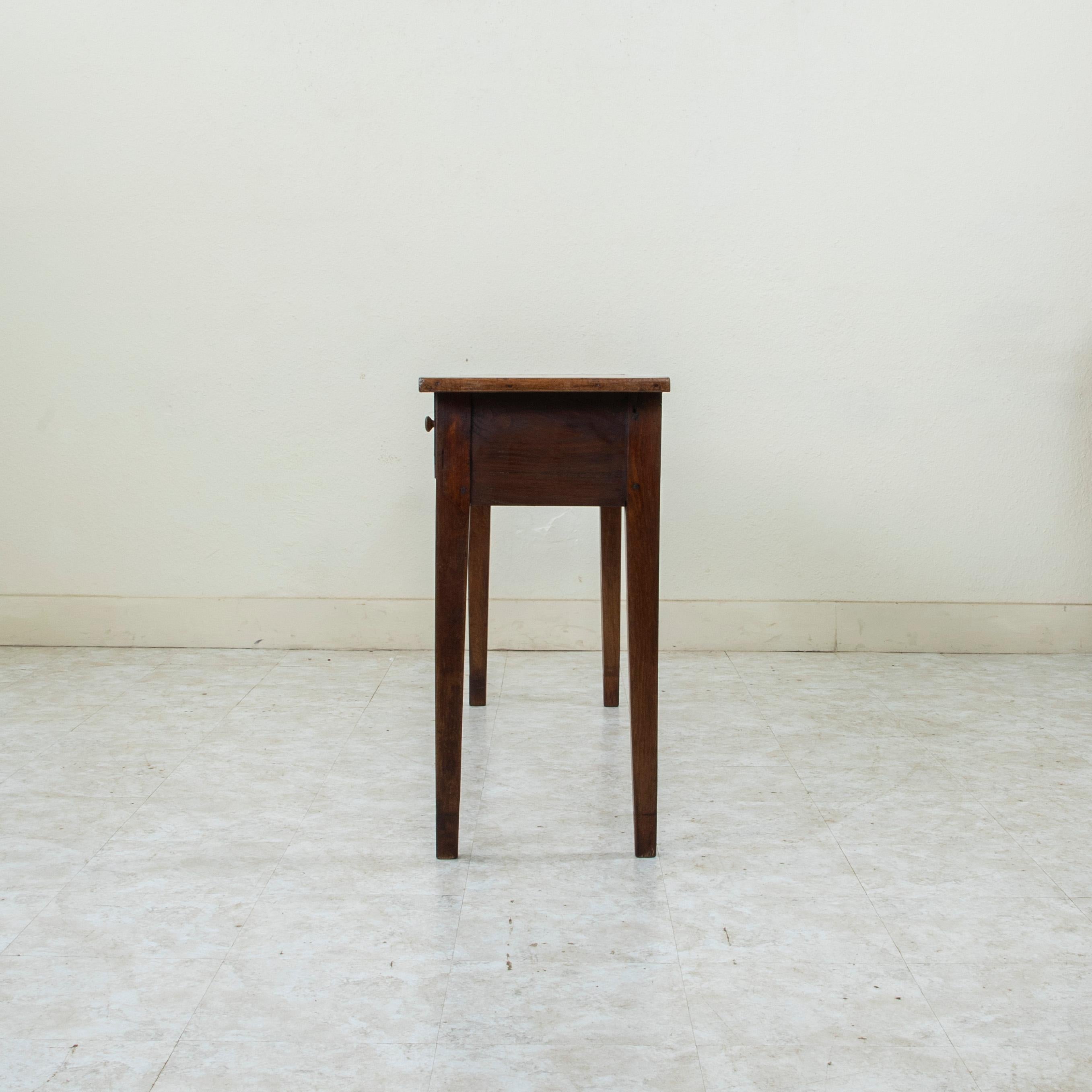 Table console ou table de canapé en Oak avec tiroirs, circa 1900 Bon état - En vente à Fayetteville, AR