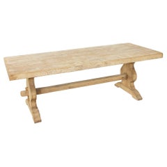 French Artisan-Made Oak Monastery Table, Farm Table or Dining Table, circa 1900