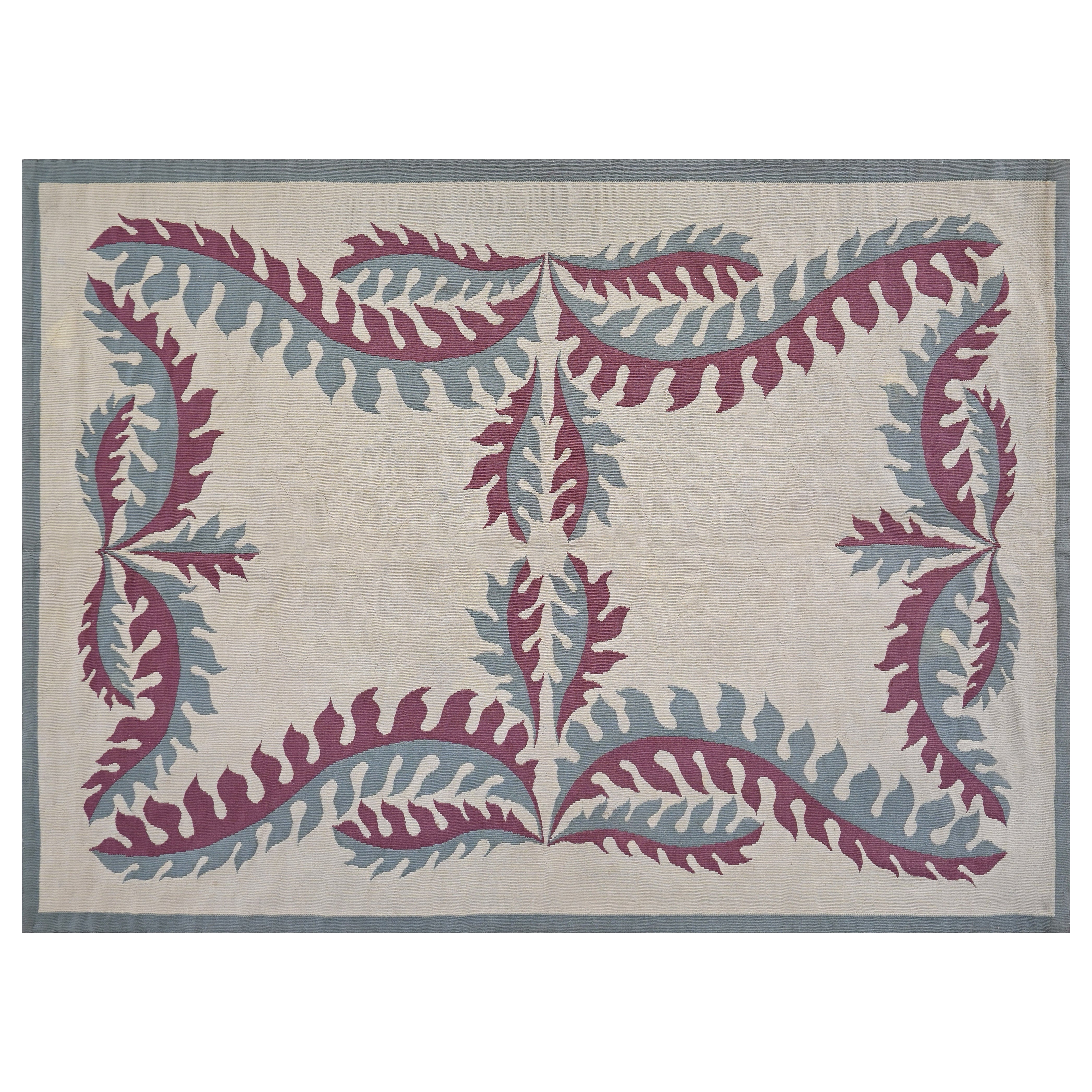 Französischer Künstlerteppich oder Teppich aus der Aubusson-Fabrik - 220x153 - Nr. 1516 im Angebot