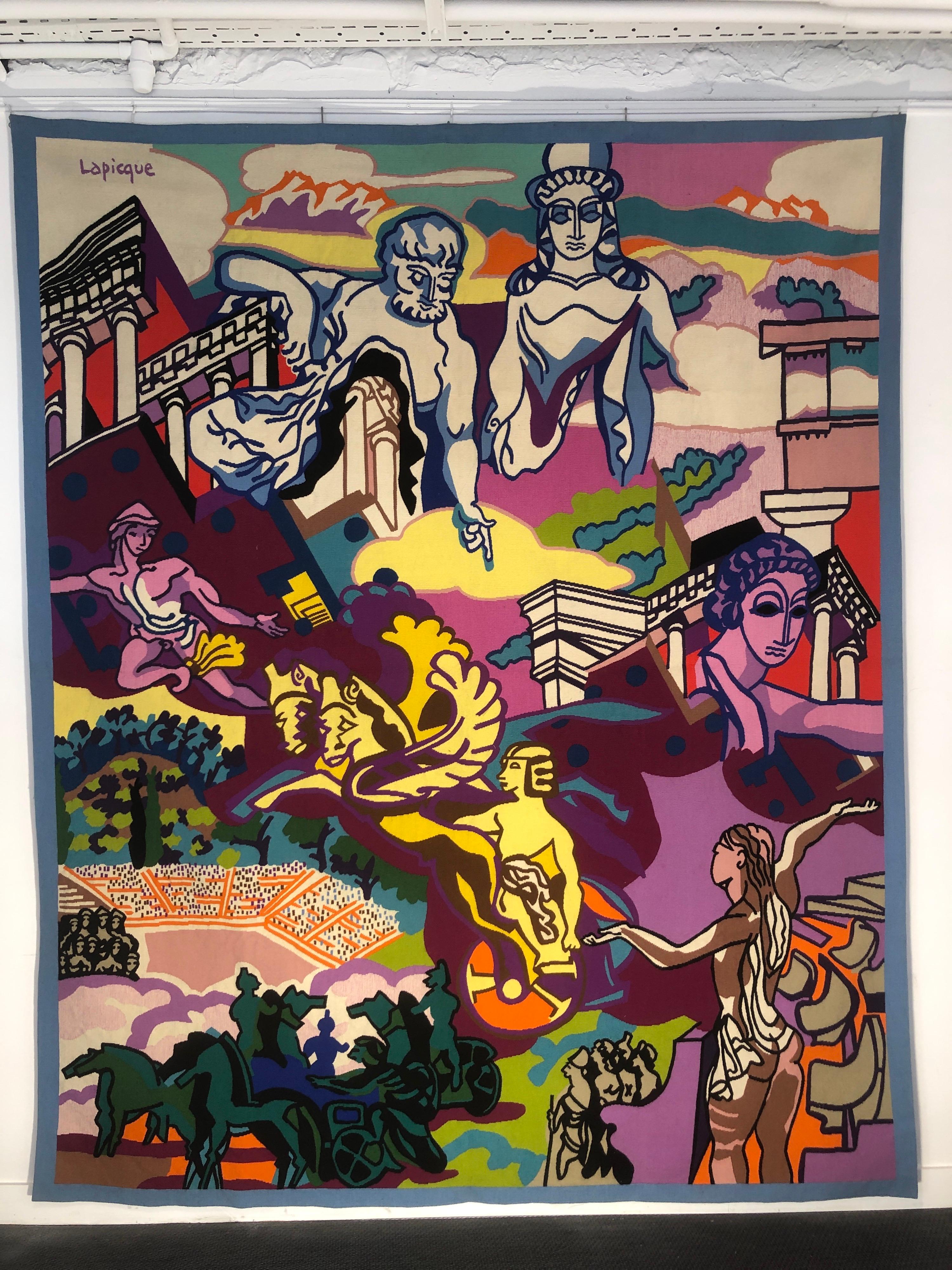 L'artista francese Charles Lapicque Arazzo in edizione limitata 1/2 