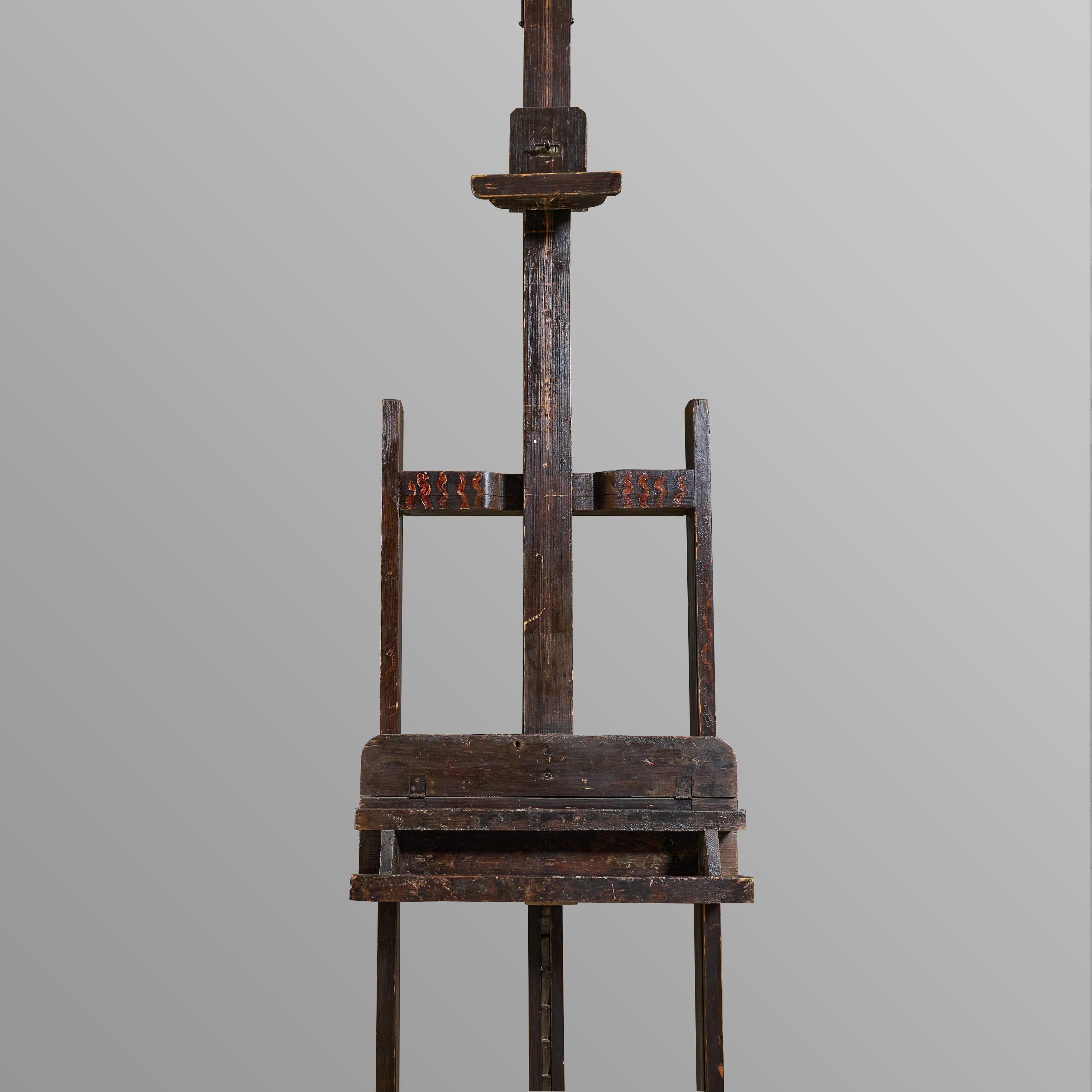 Wood French Artist Easel For Sale