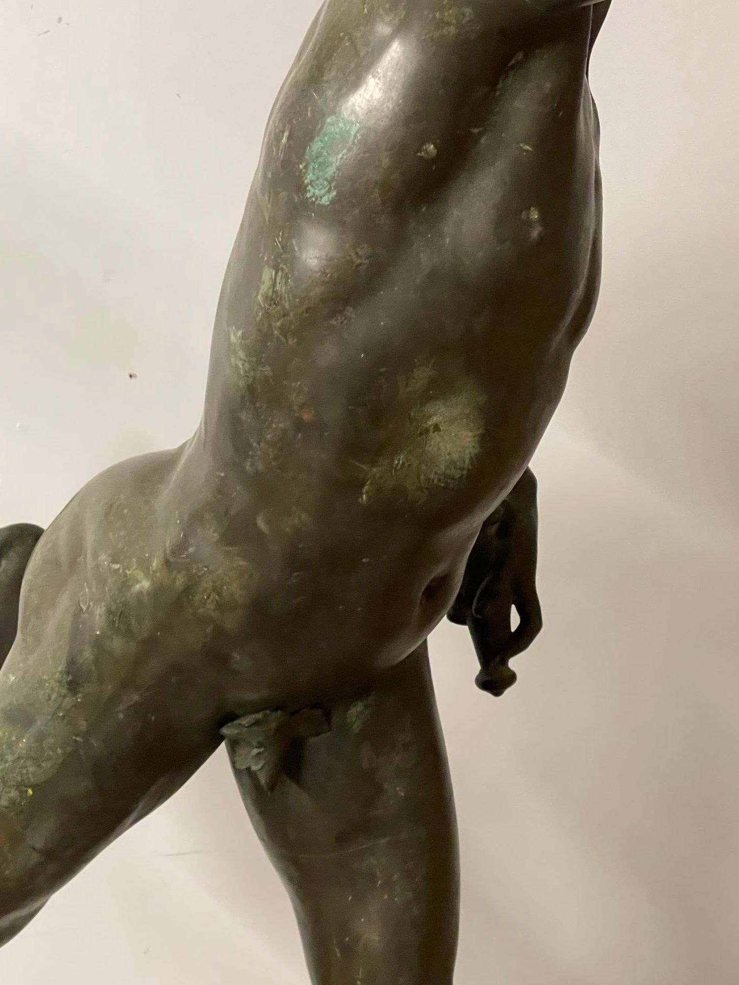 Französischer Künstler, lebensgroße Statue der Hermes, Bronze, Frankreich, 18. Jahrhundert im Angebot 5