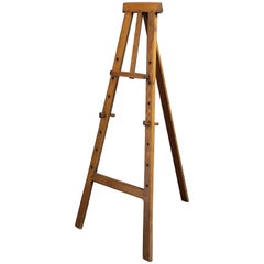 French Artist's or Display Easel of Oak