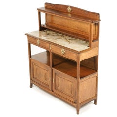 French Arts & Crafts Oak Sideboard or Server