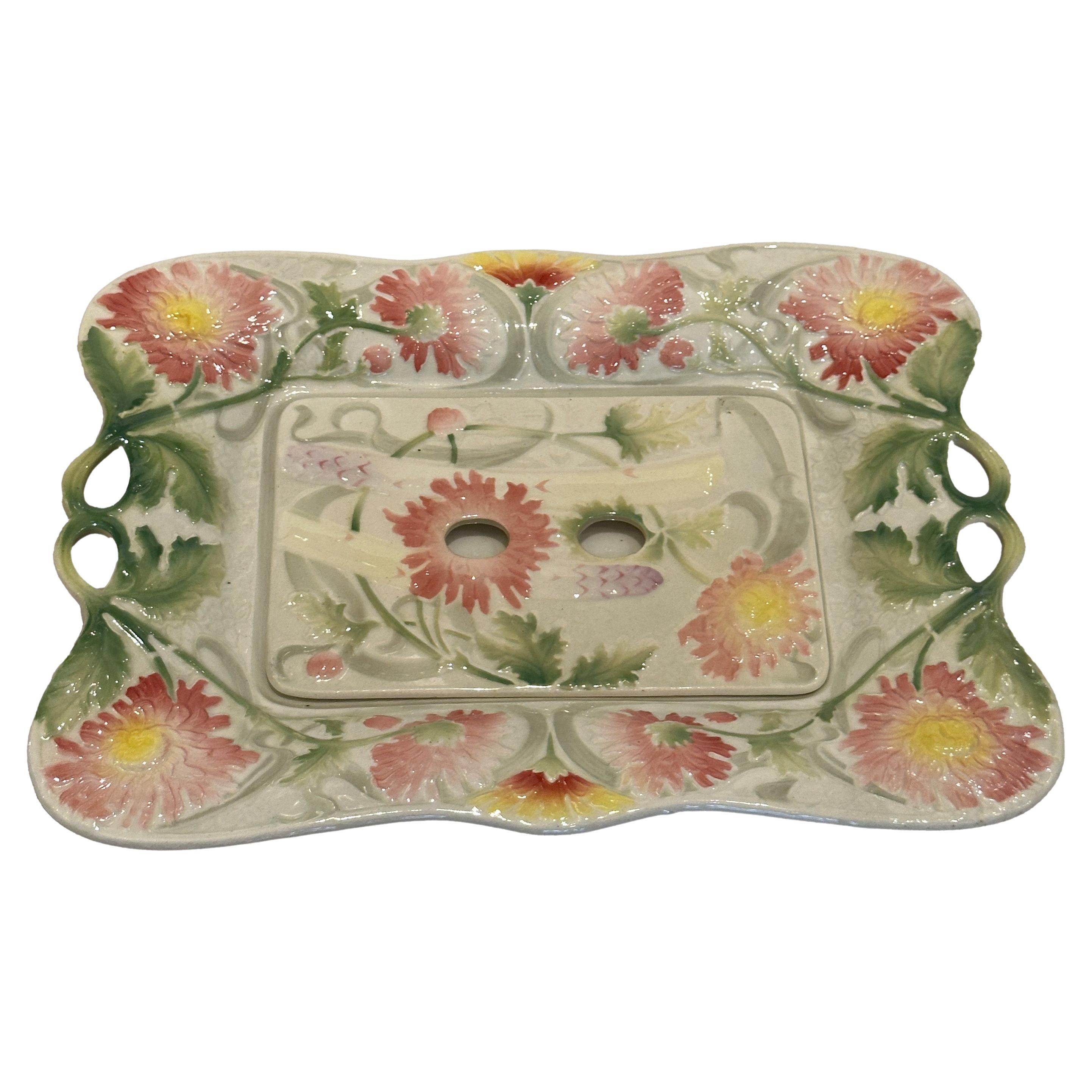 French asparagus dish St Clément, Aesthetic Movement, 19th century
