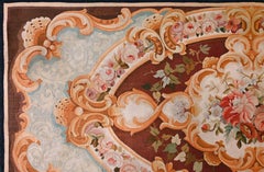 French Aubusson carpet 19th Century, Napoleon III Style - 2m20x1m00 - No. 1485