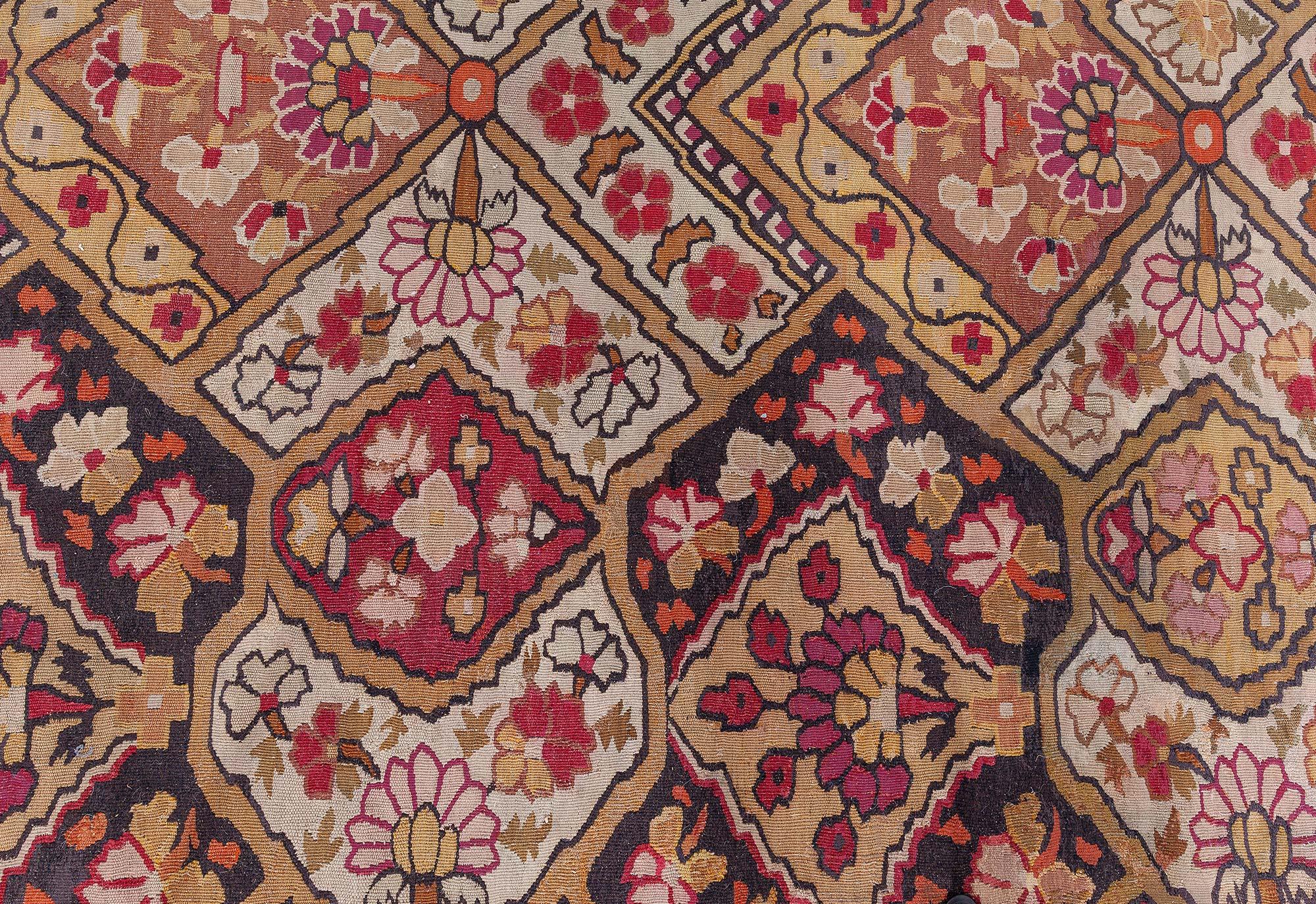 XIX secolo Tappeto Aubusson francese 
