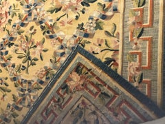 French Aubusson Carpet Style Louis XVI
