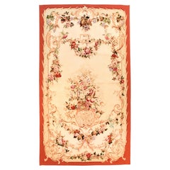 French Aubusson Design Panel Rug 4'5'' x 8'10''