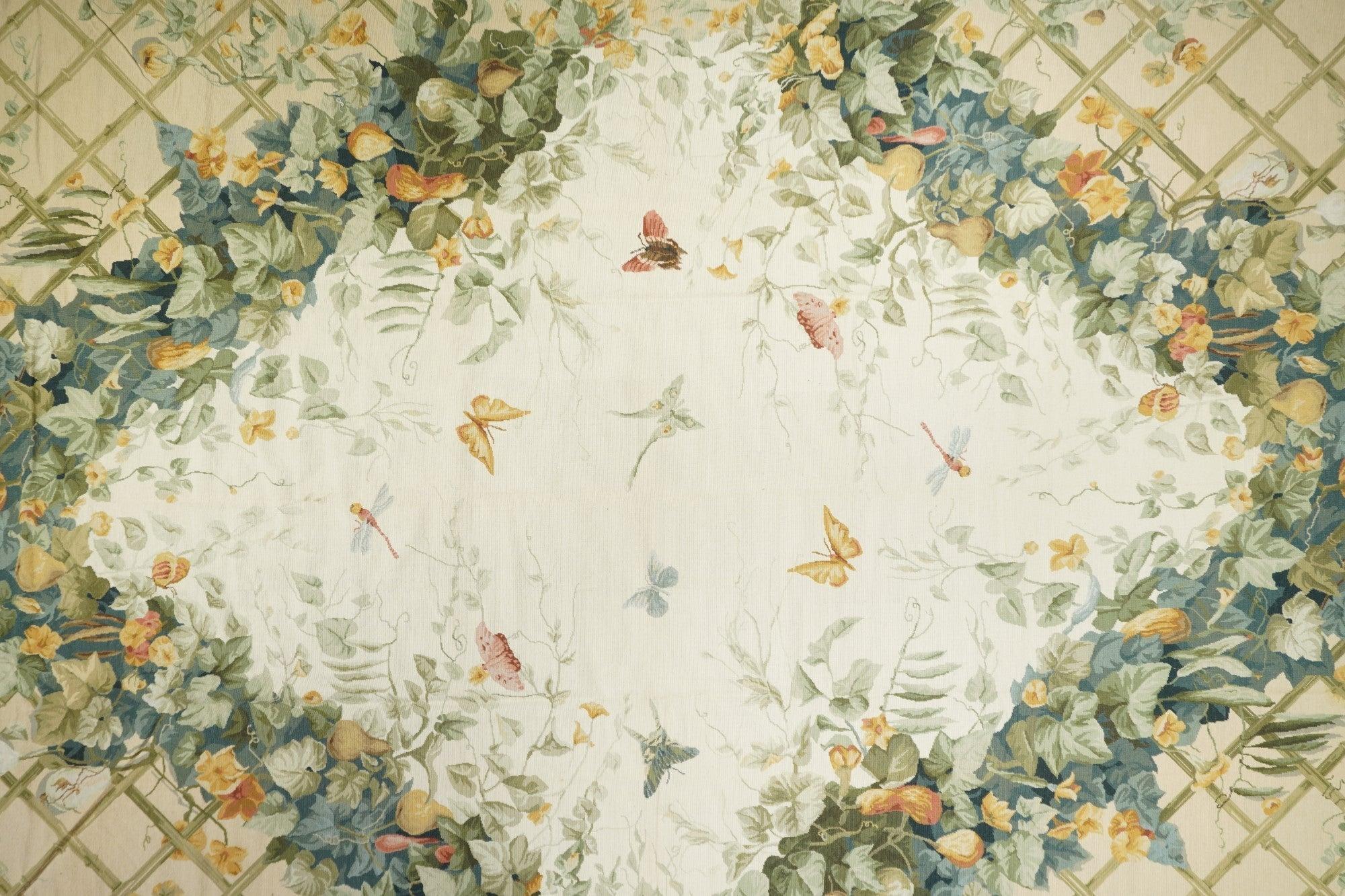 Französischer Teppich im Aubusson-Design 10' x 14' im Zustand „Neu“ im Angebot in New York, NY