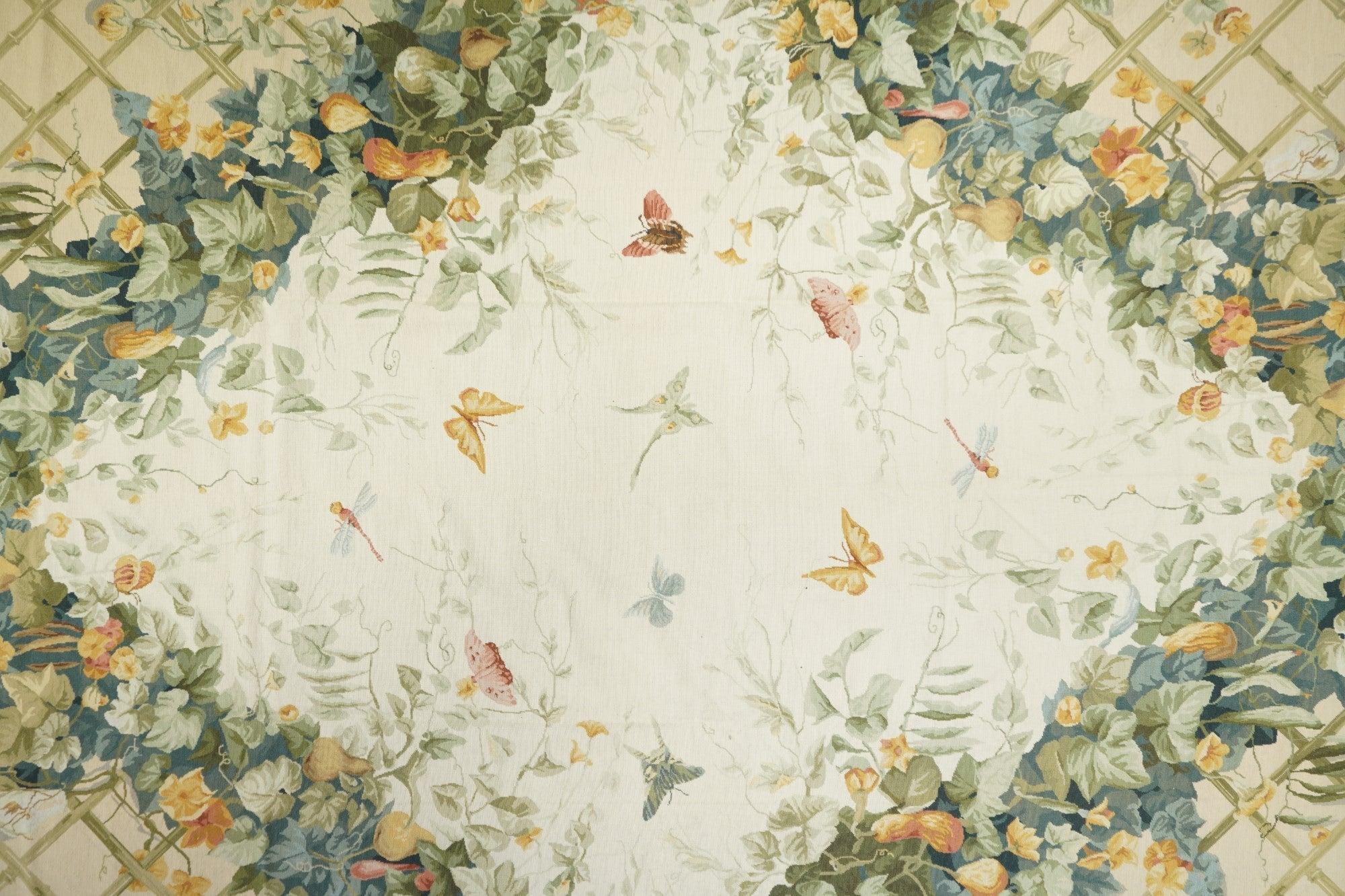 Französischer Teppich im Aubusson-Design 10' x 14' im Zustand „Neu“ im Angebot in New York, NY