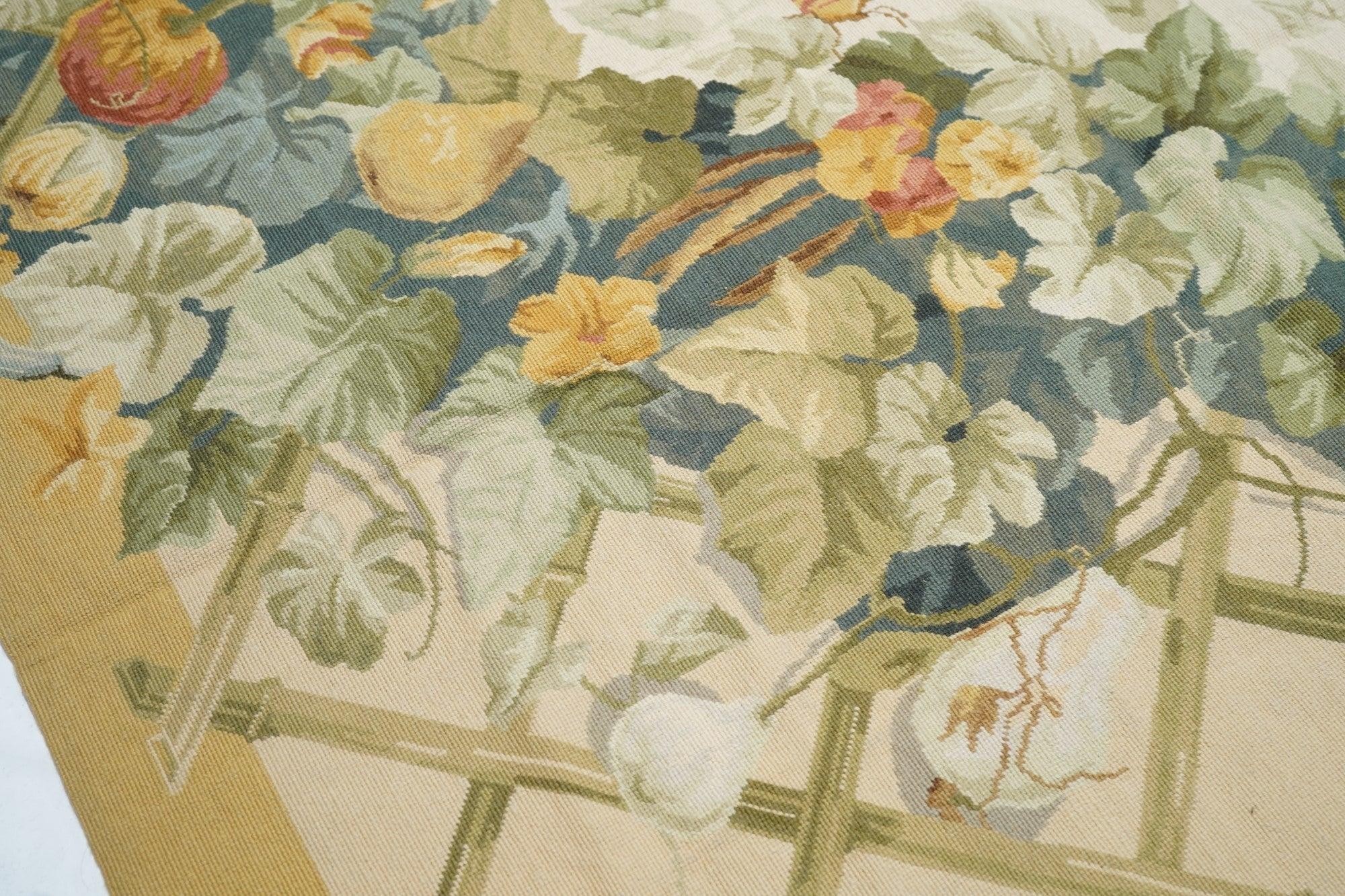 Französischer Teppich im Aubusson-Design 10' x 14' (21. Jahrhundert und zeitgenössisch) im Angebot