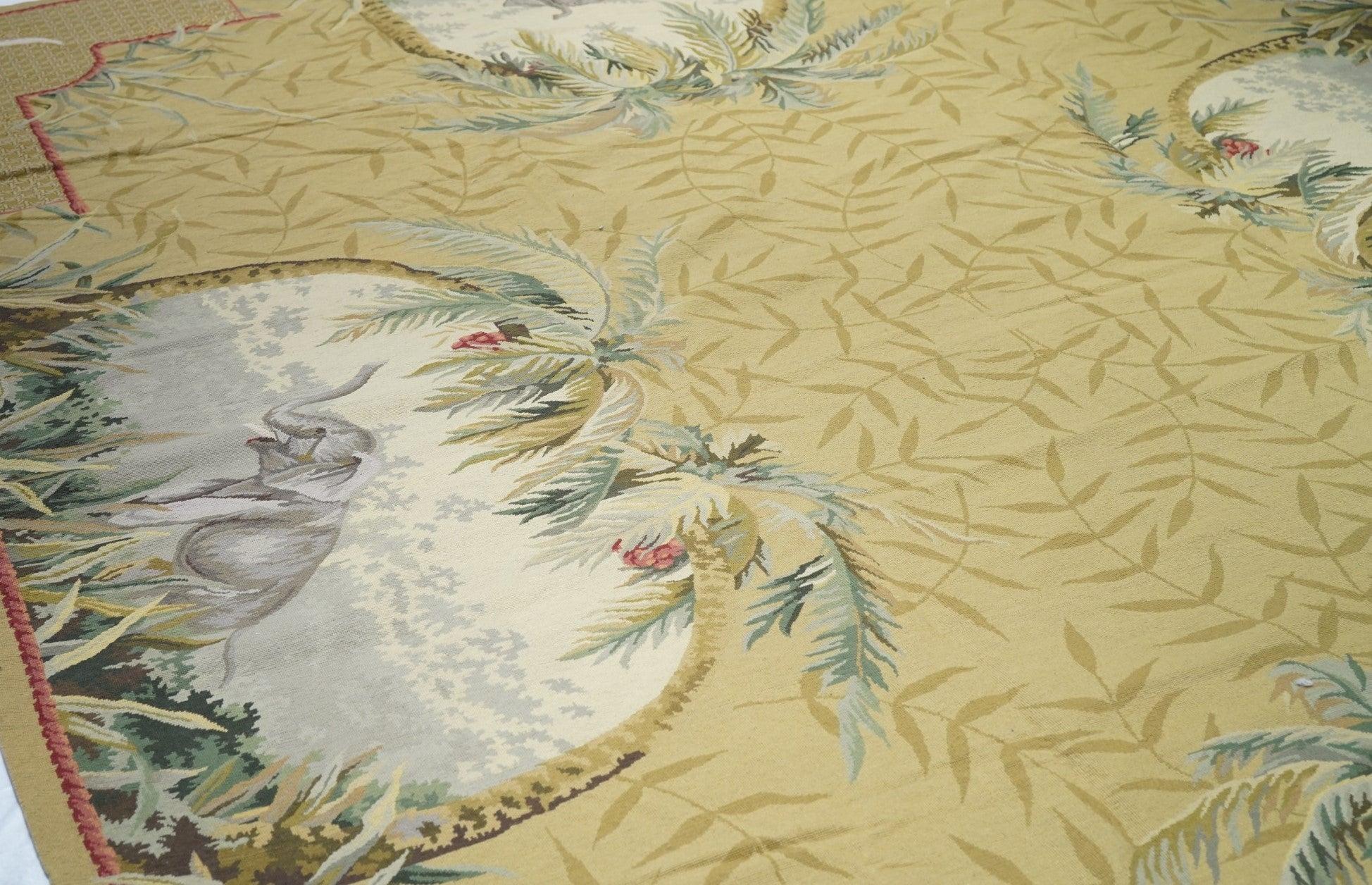 French Aubusson Design Rug 10' x 14' For Sale 2