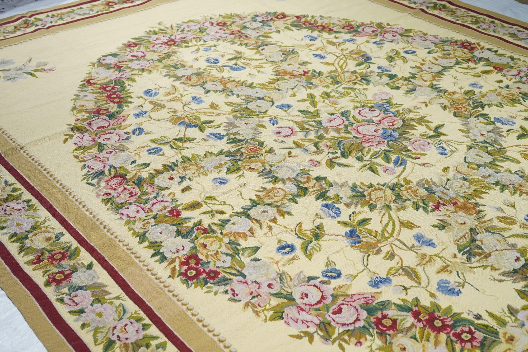 Tappeto francese Aubusson Design 10'0'' x 14'0'' in vendita 1