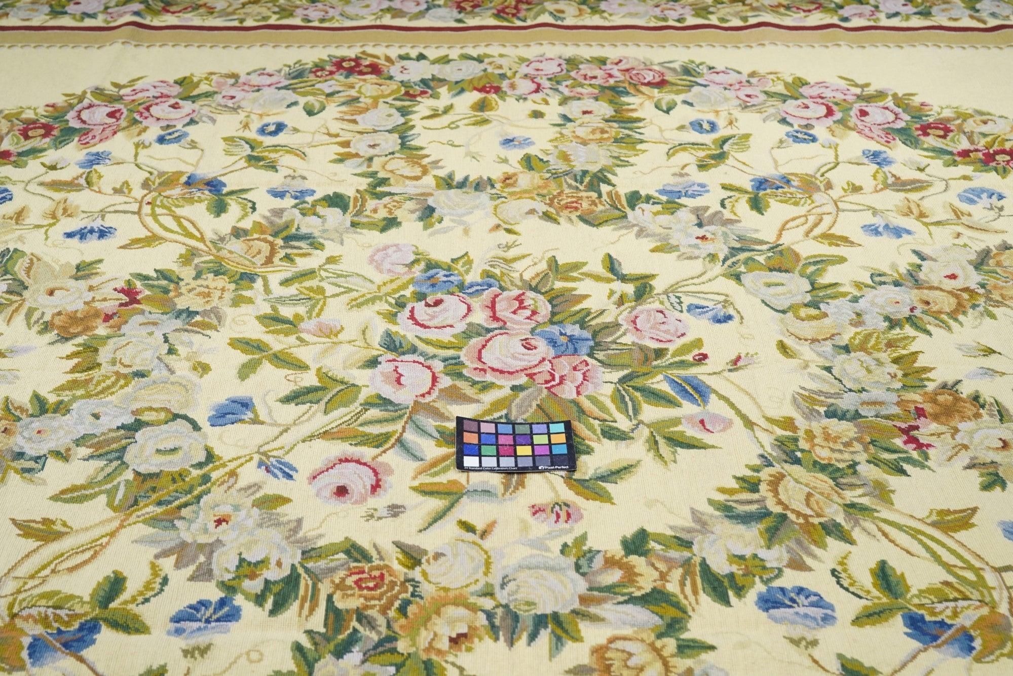 Tappeto francese Aubusson Design 10'0'' x 14'0'' in vendita 3