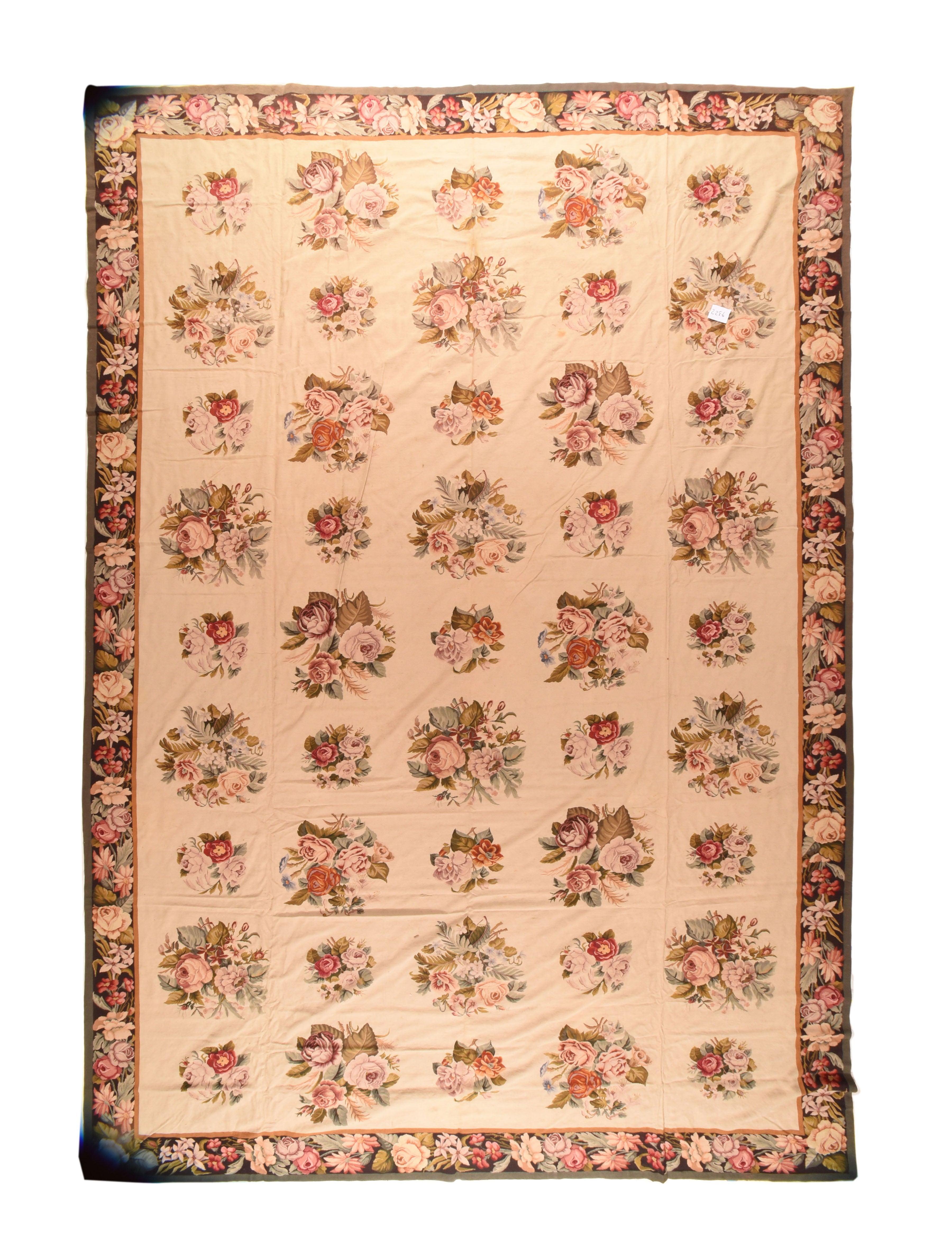 French Aubusson Design Rug 13'0