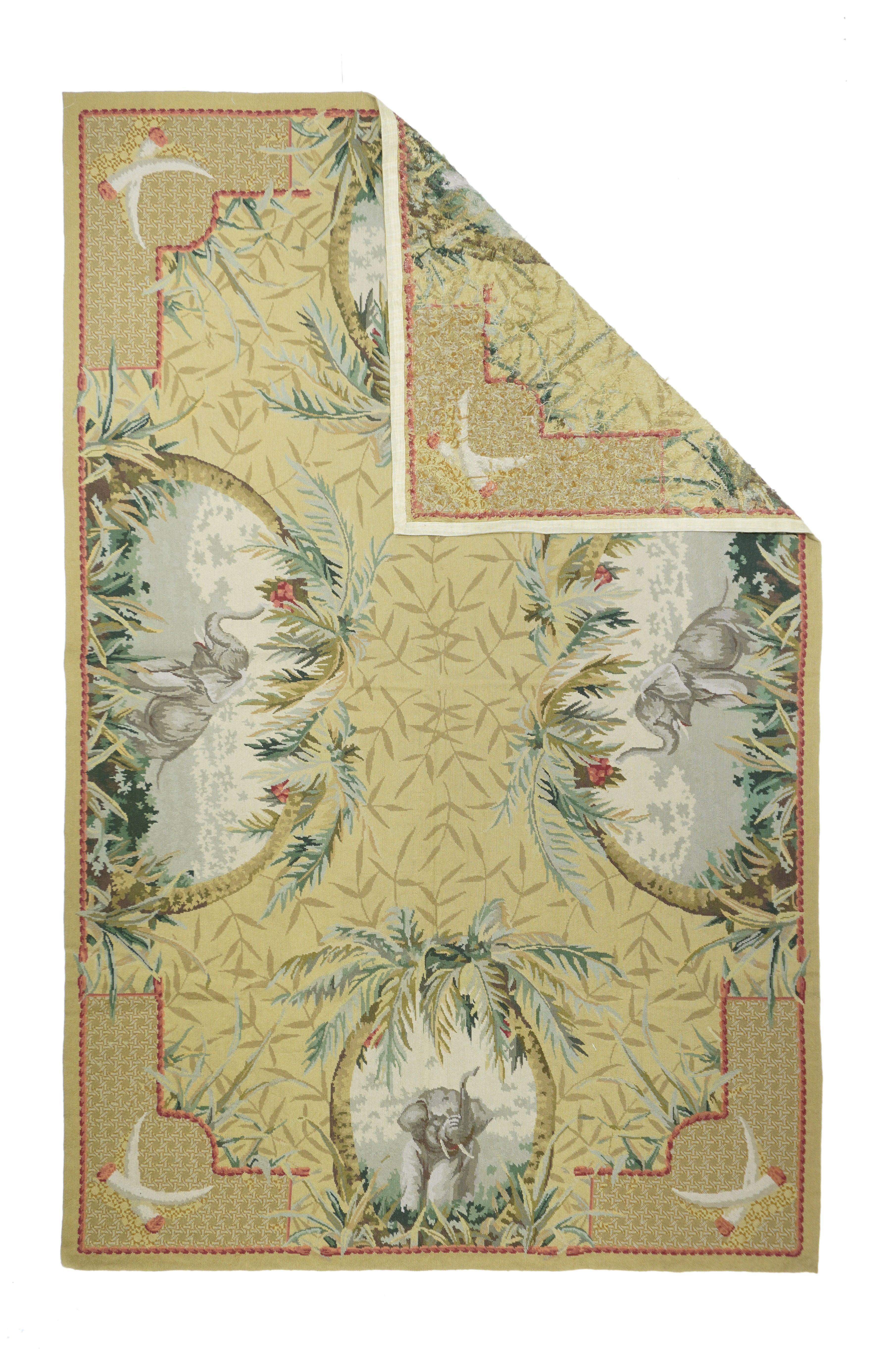 French Aubusson Design Rug 5'10'' x 9'0