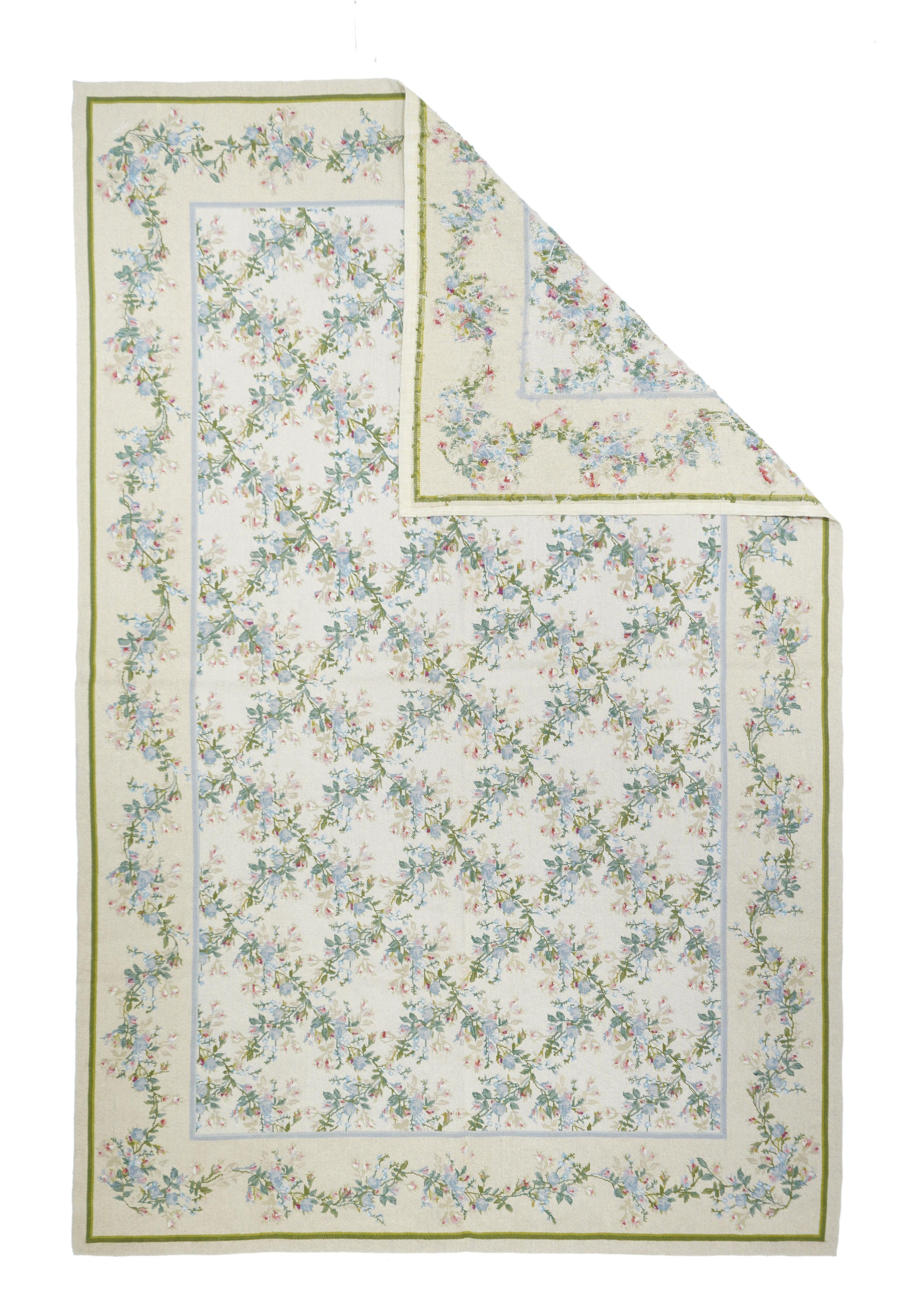 French Aubusson Design Rug 5'10'' x 9'0