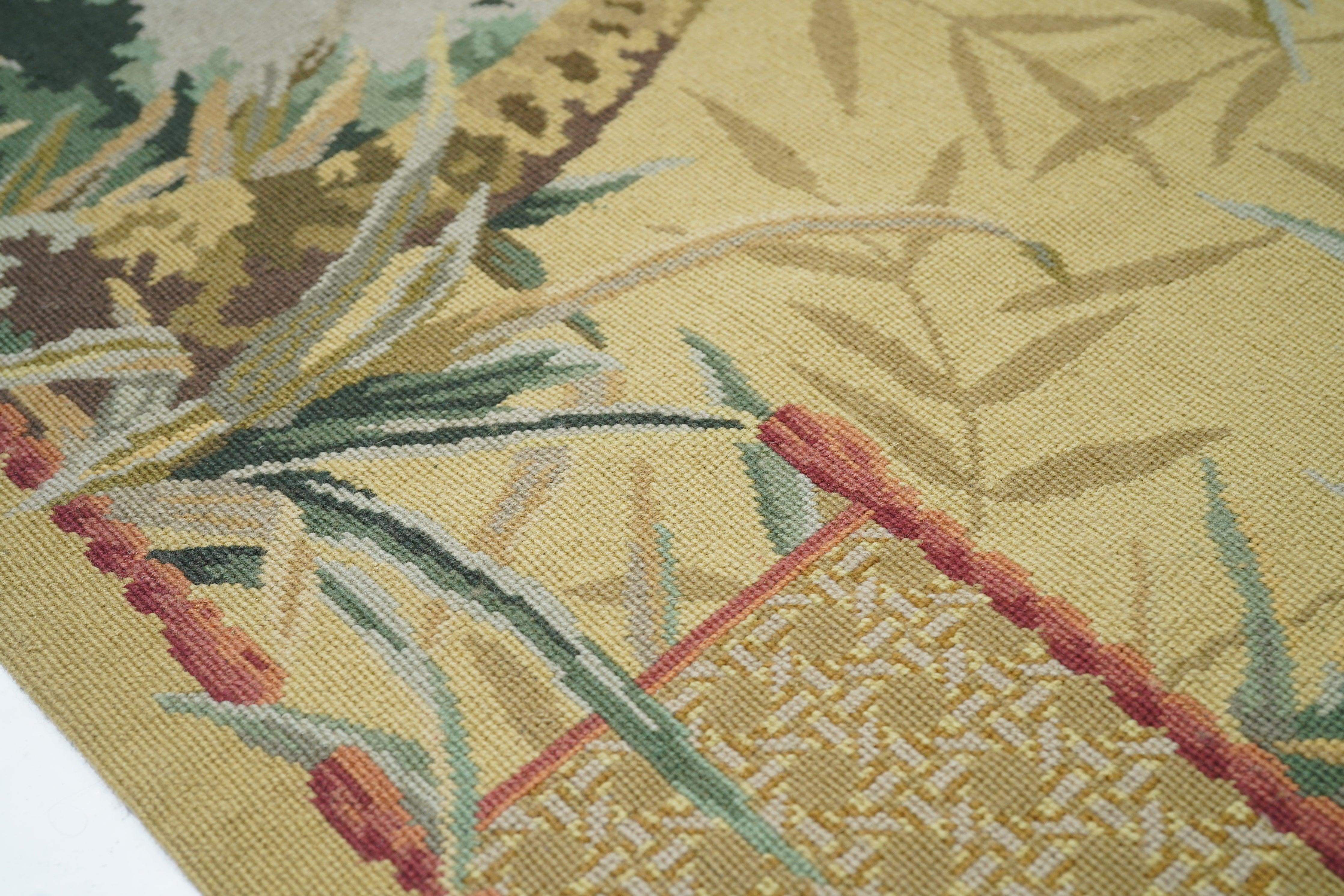 French Aubusson Design Rug 5'10'' x 9'0