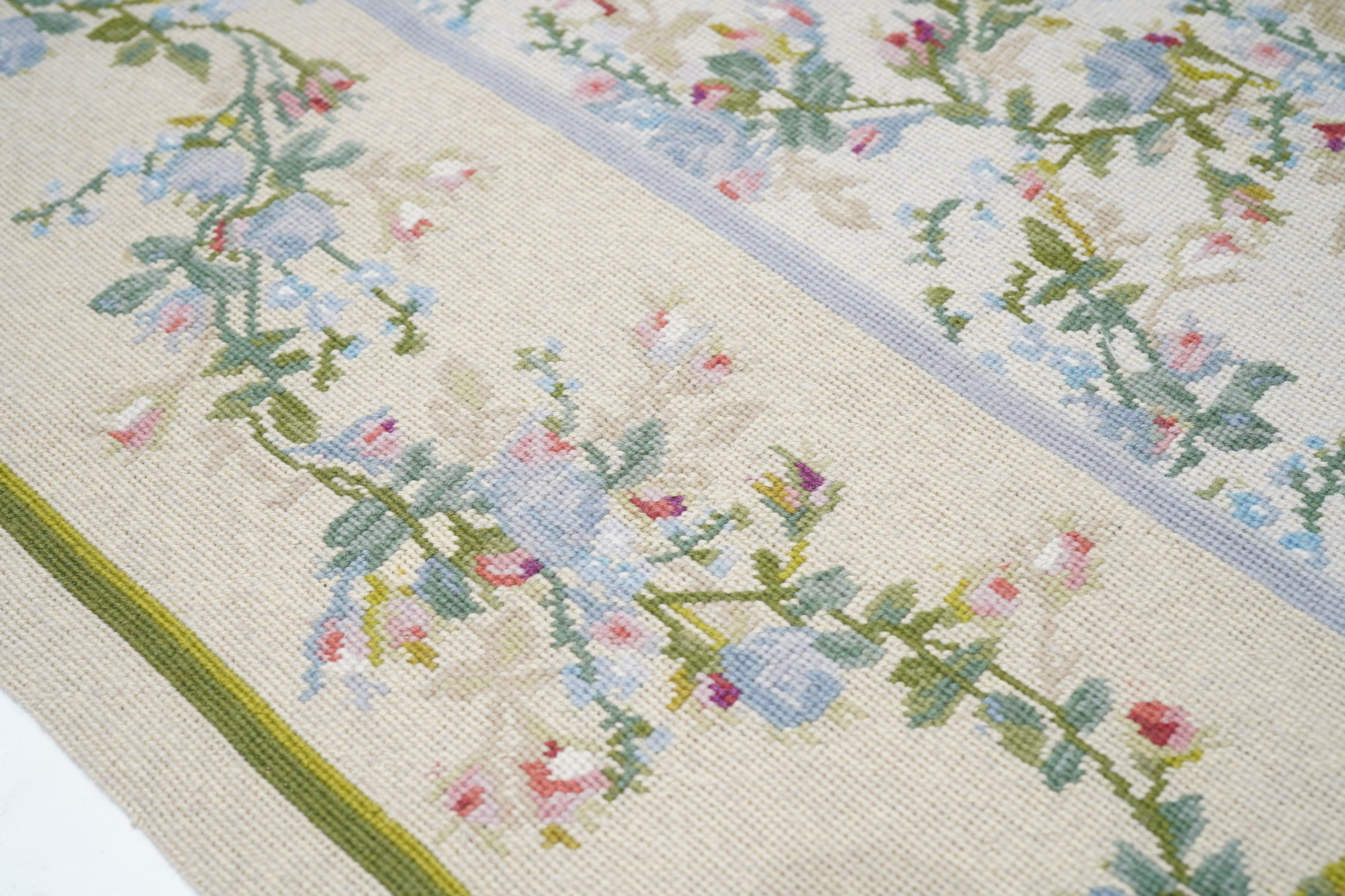 French Aubusson Design Rug 5'10'' x 9'0