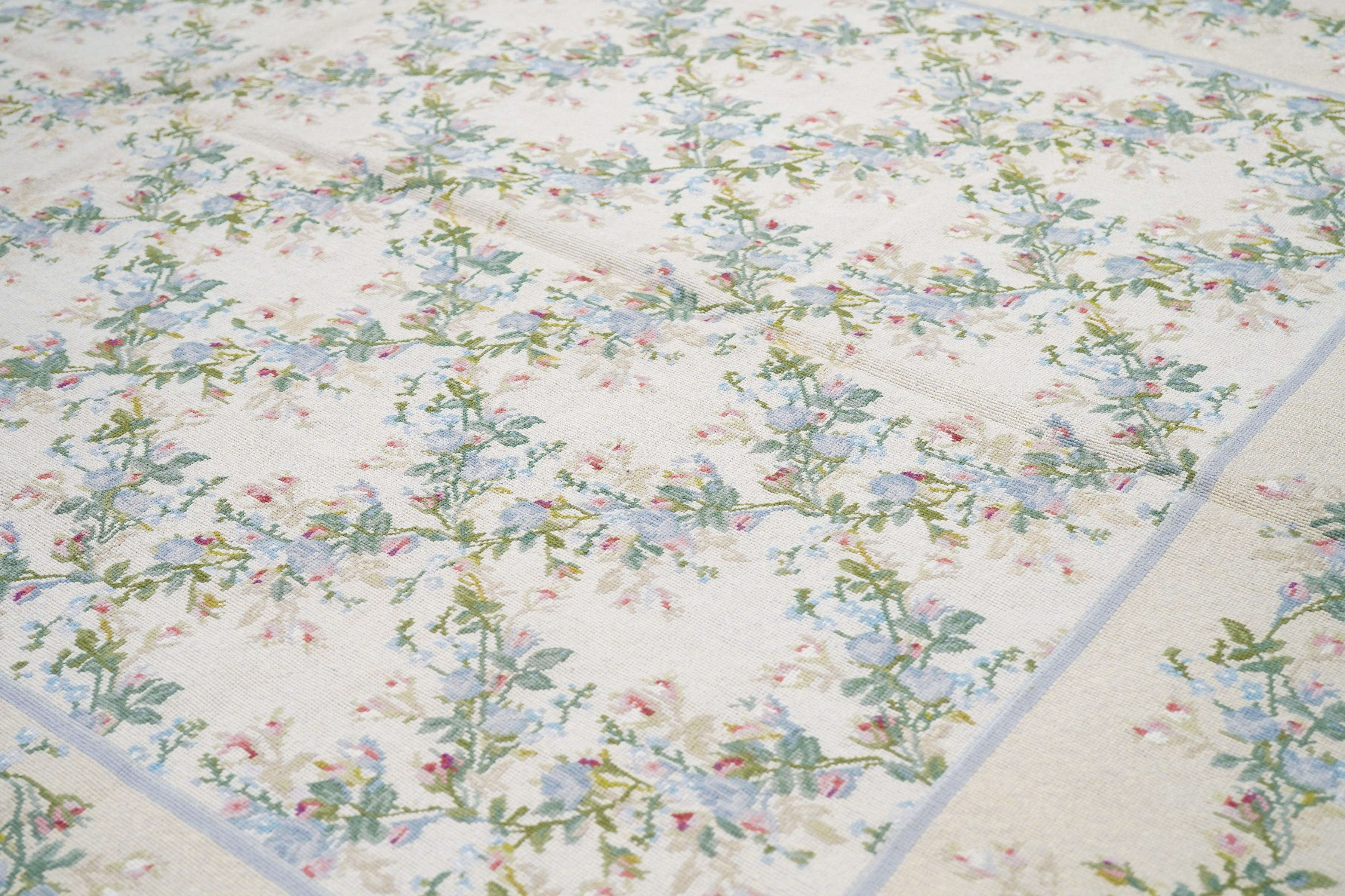 Wool French Aubusson Design Rug 5'10'' x 9'0