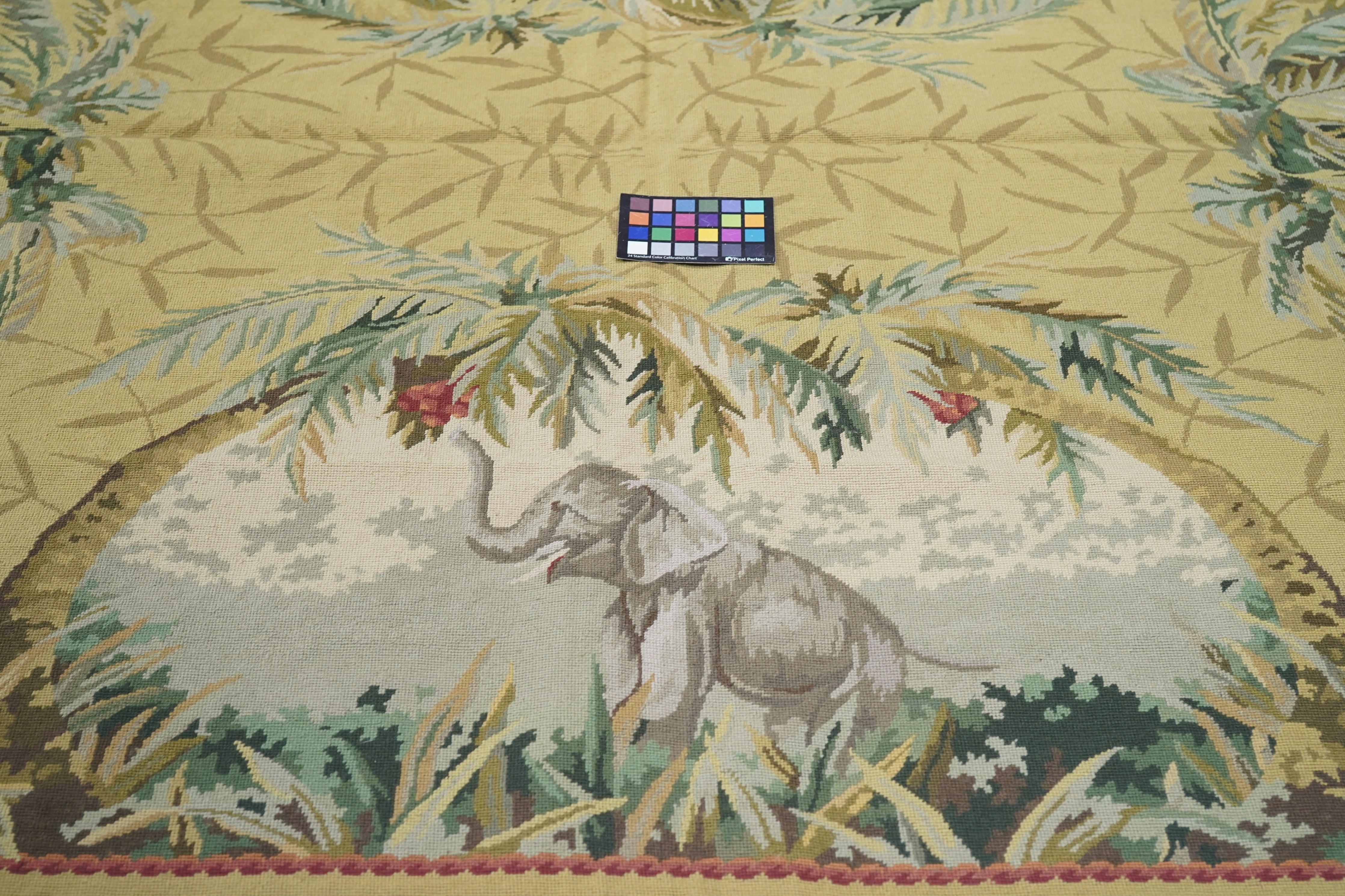 French Aubusson Design Rug 5'10'' x 9'0