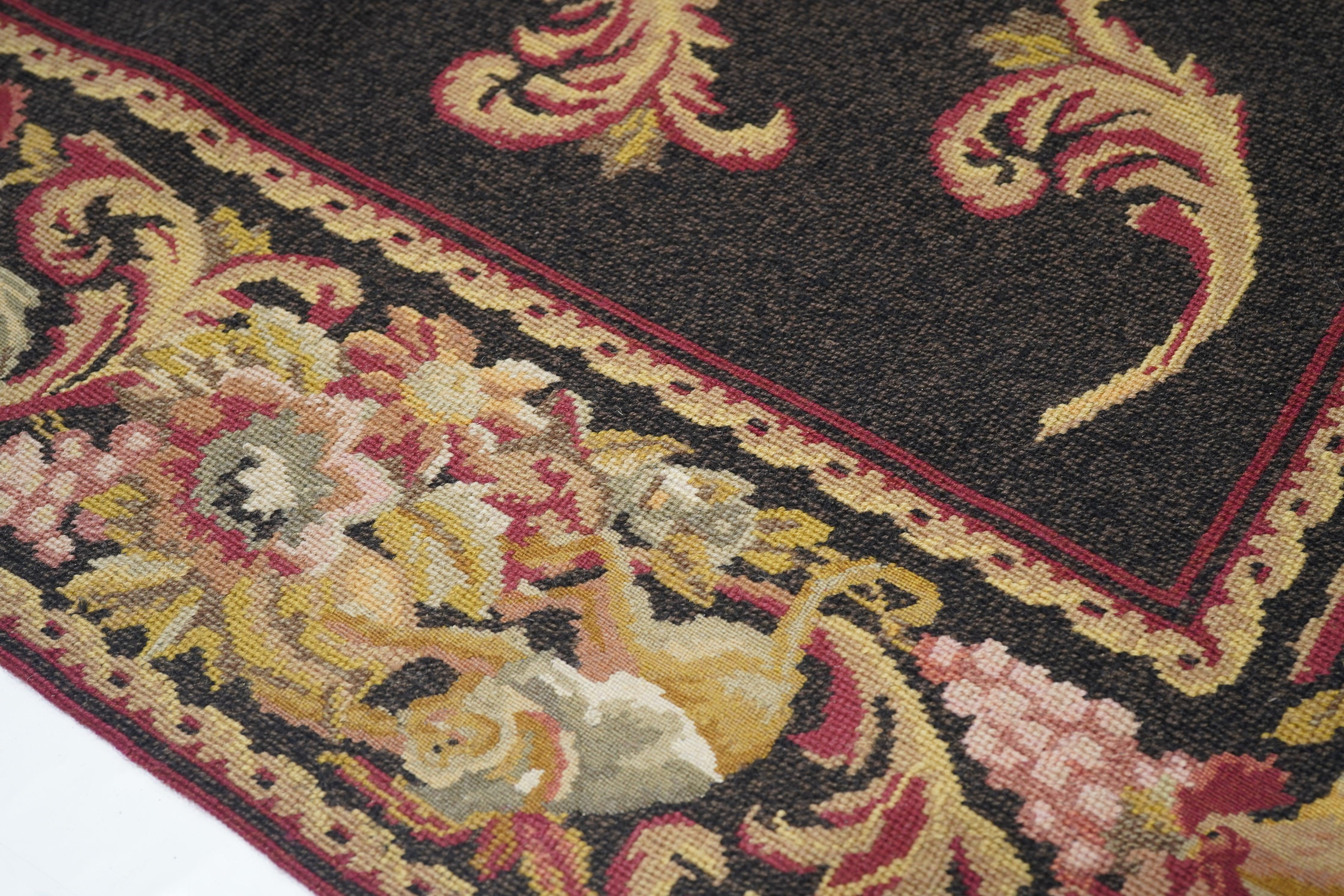 Französischer Teppich im Aubusson-Design 5'11'' x 8'11'' im Zustand „Neu“ im Angebot in New York, NY