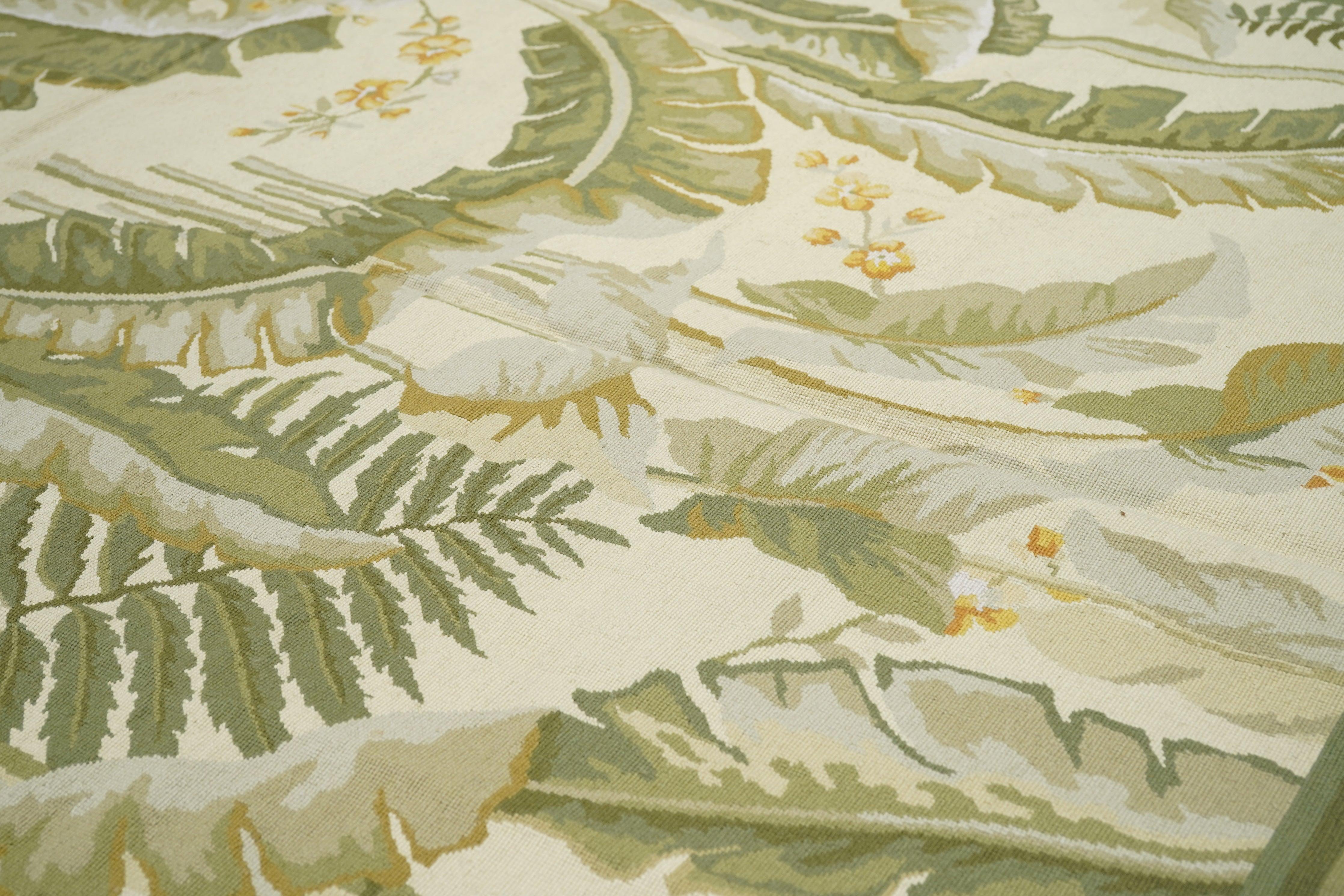 French Aubusson Design Rug 5'11'' x 8'11'' In New Condition For Sale In New York, NY