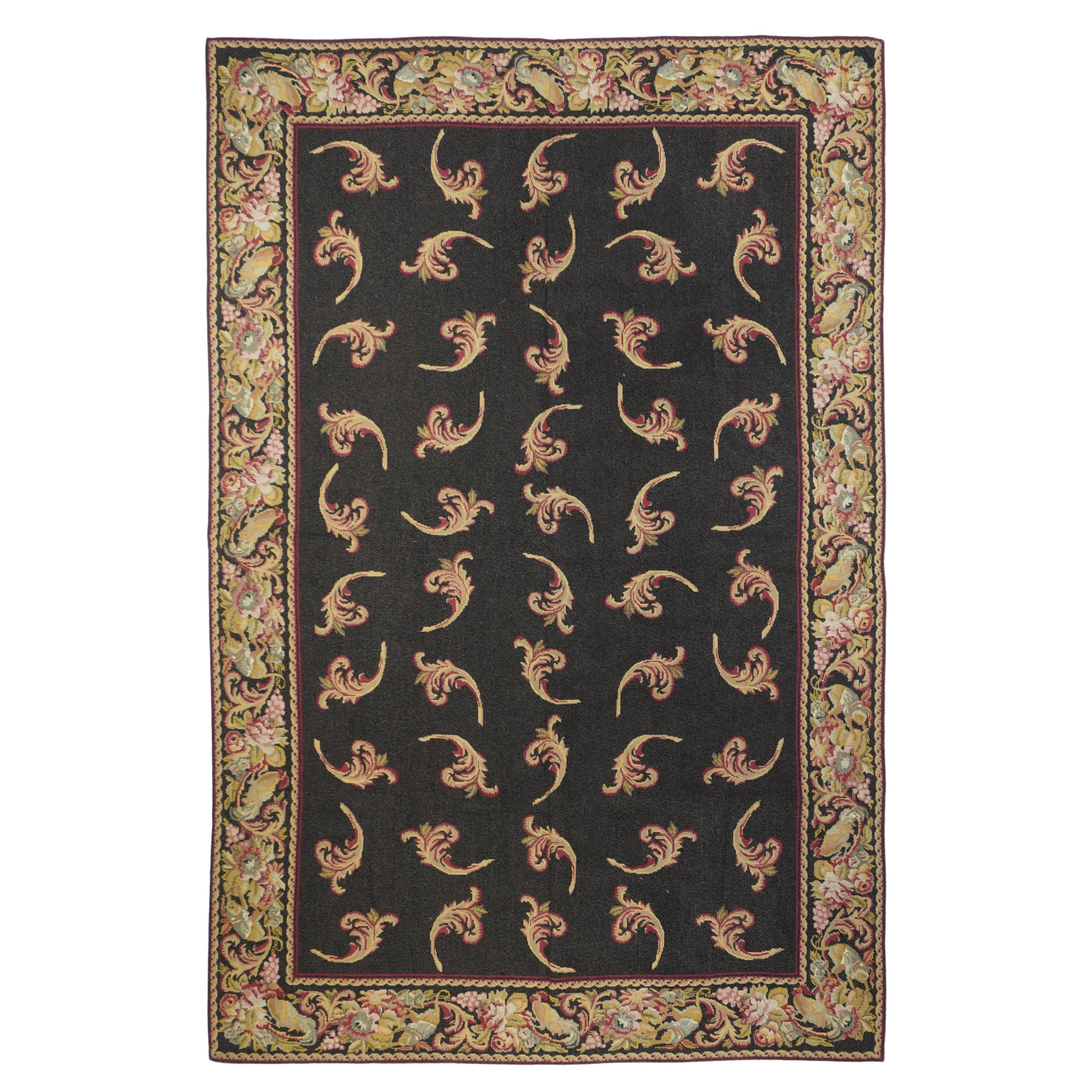 French Aubusson Design Rug 5'11'' x 8'11''