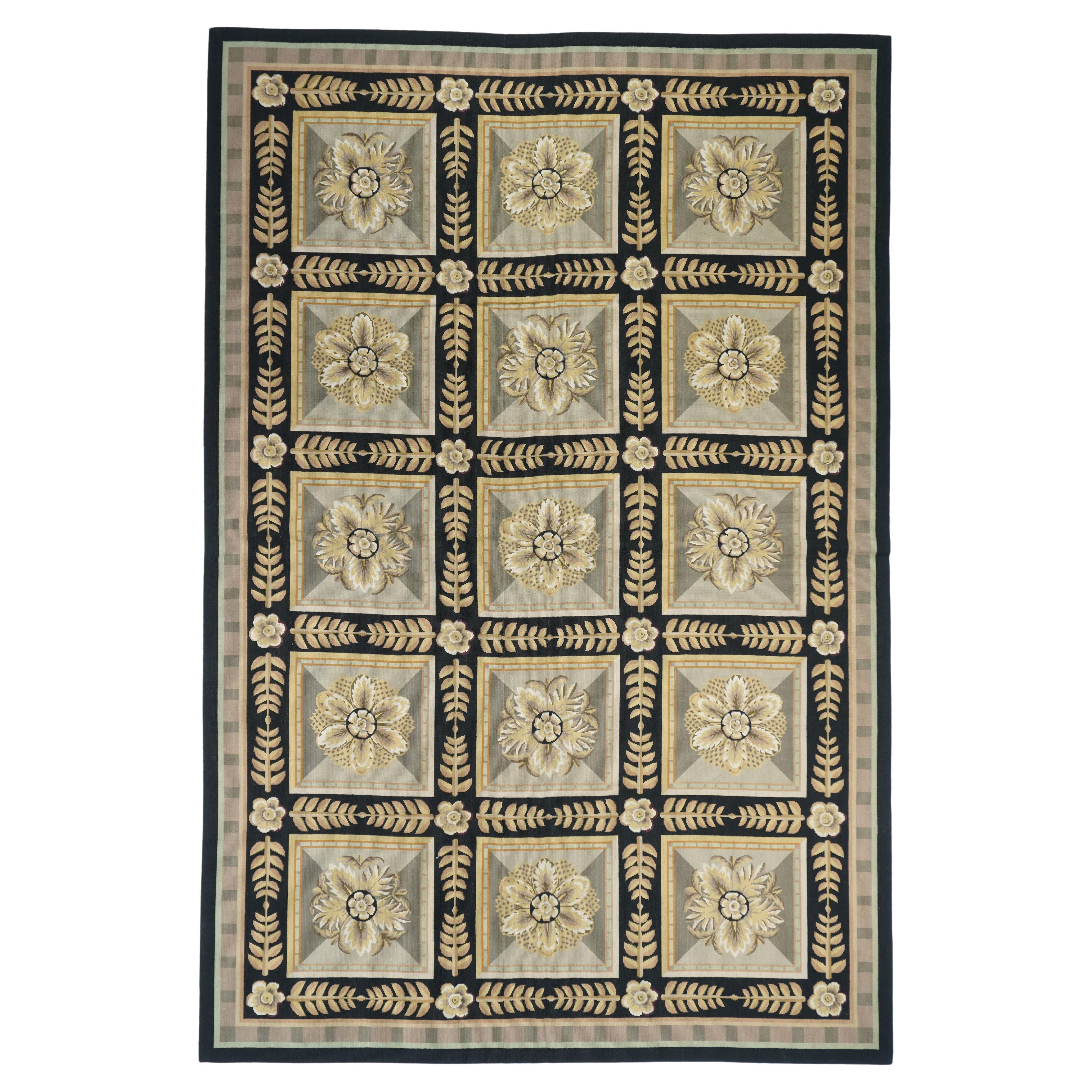 French Aubusson Design Rug 5'11'' x 8'11''