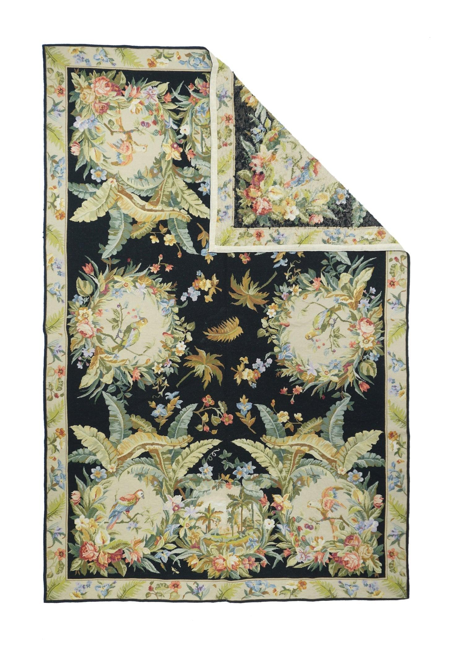 French Aubusson Design Rug 5'11'' x 9'0